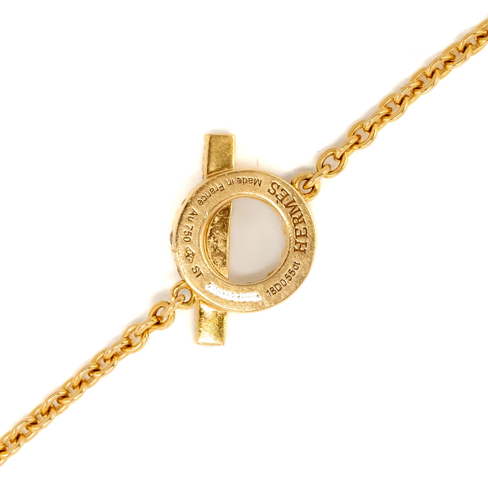 HERMES FINESSE BRACELET ROSE GOLD DIAMONDS