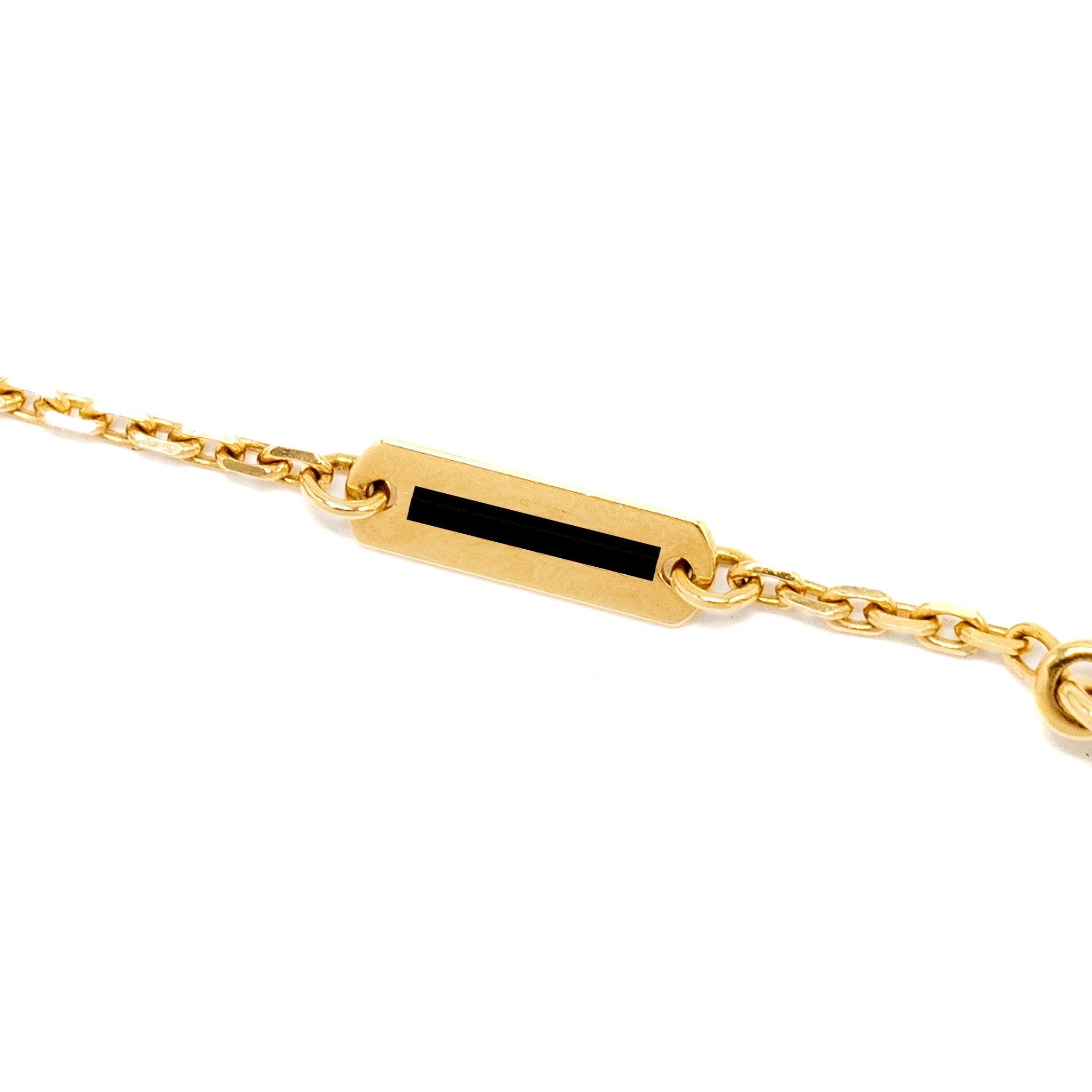 VAN CLEEF AND ARPELS VINTAGE ALHAMBRA PENDANT 18K YELLOW GOLD / MOTHER OF PEARL