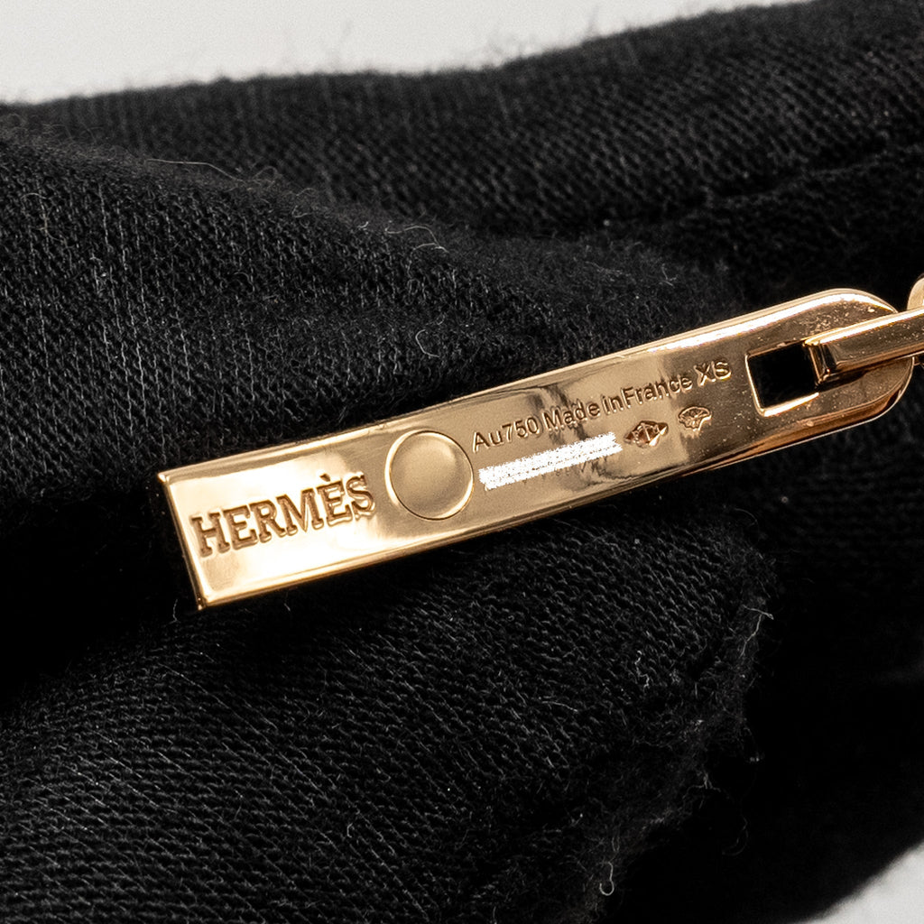 HERMES KELLY CHAINE BRACELET ROSE GOLD/ DIAMONDS