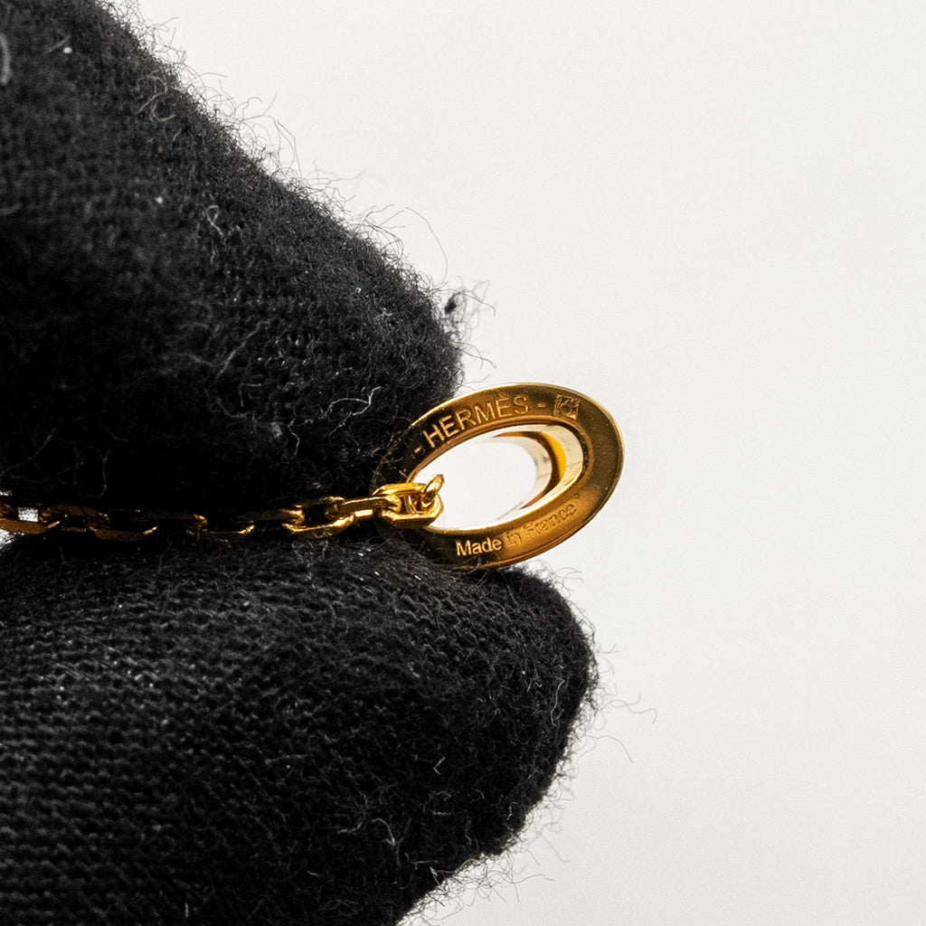 HERMES MINI POP H PENDANT NEW GOLD GHW