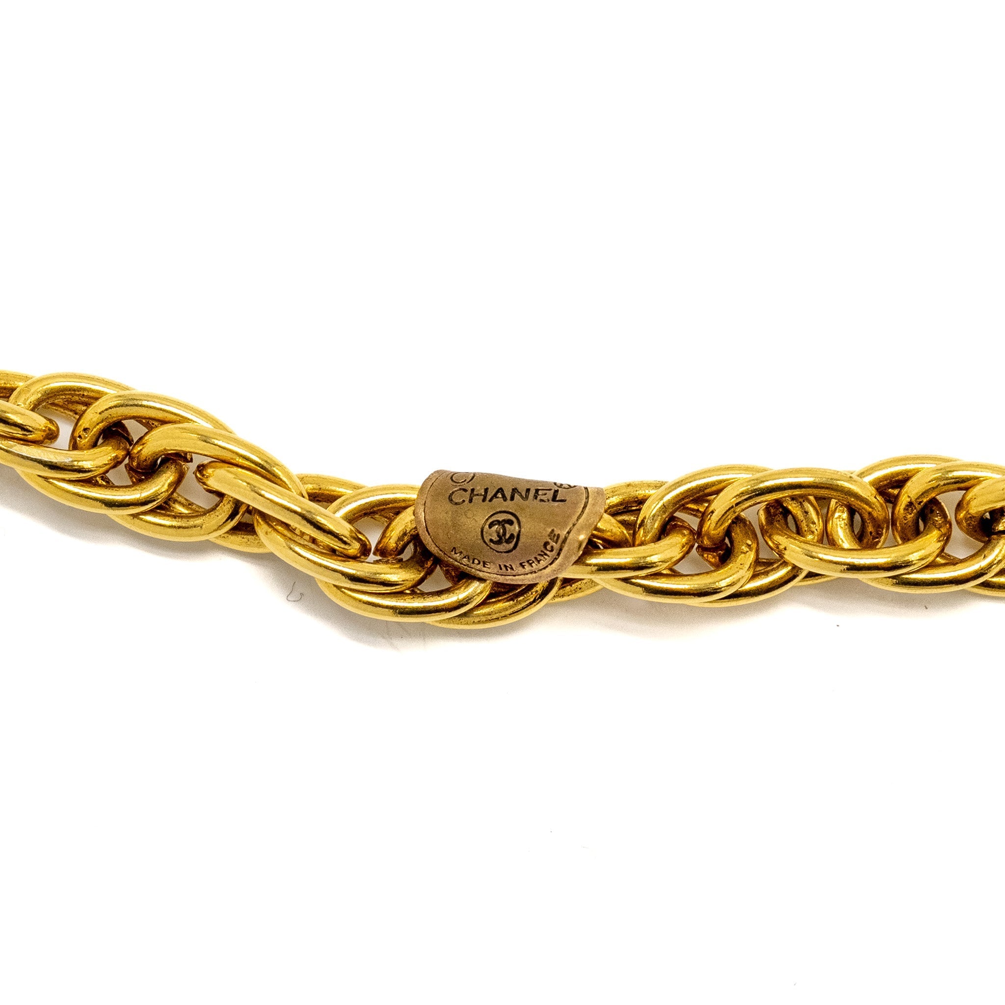 CHANEL VINTAGE CHAIN BELT/LONG NECKLACE GOLD TONE