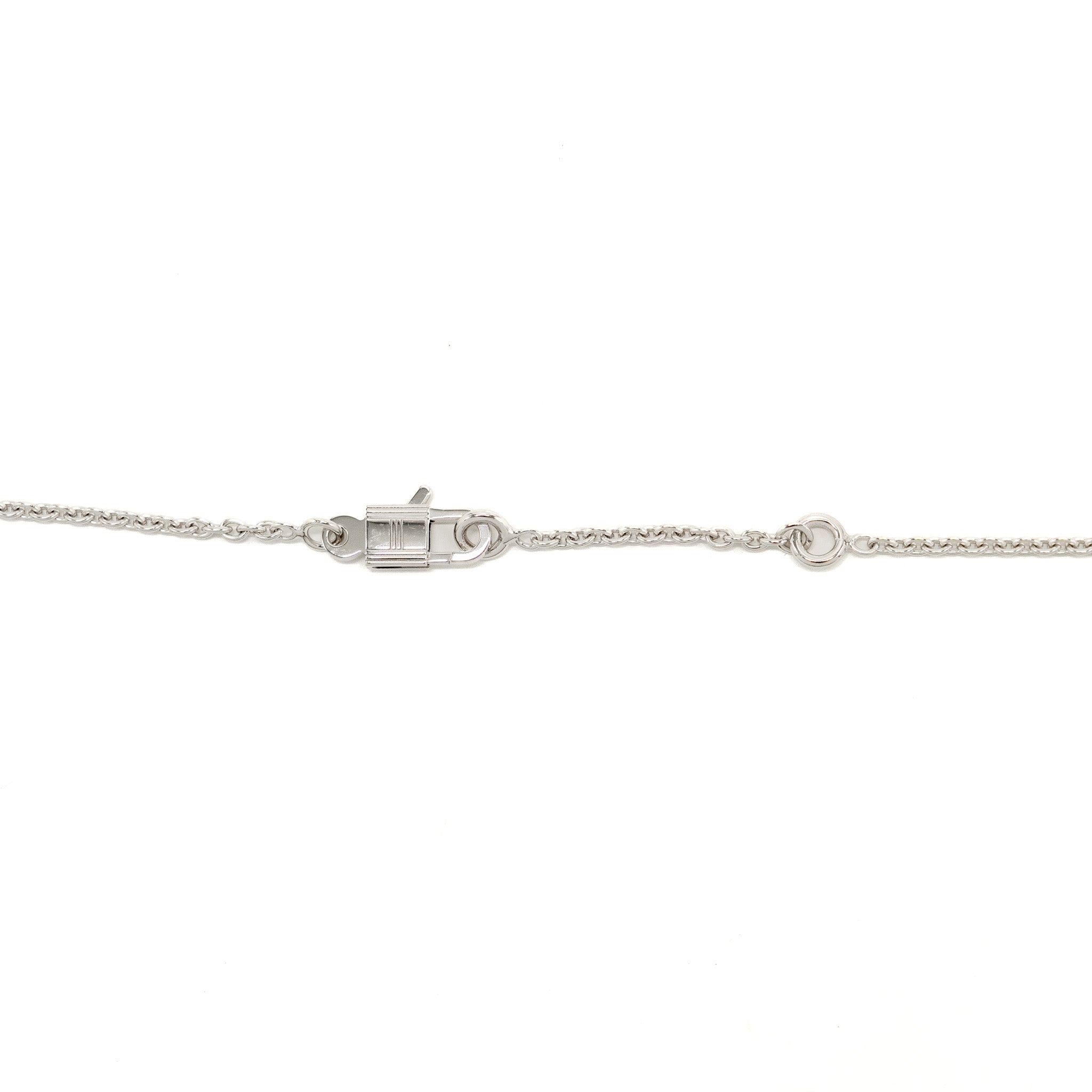 HERMES AMULETTE CONSTANCE PENDANT WHITE GOLD DIAMONDS