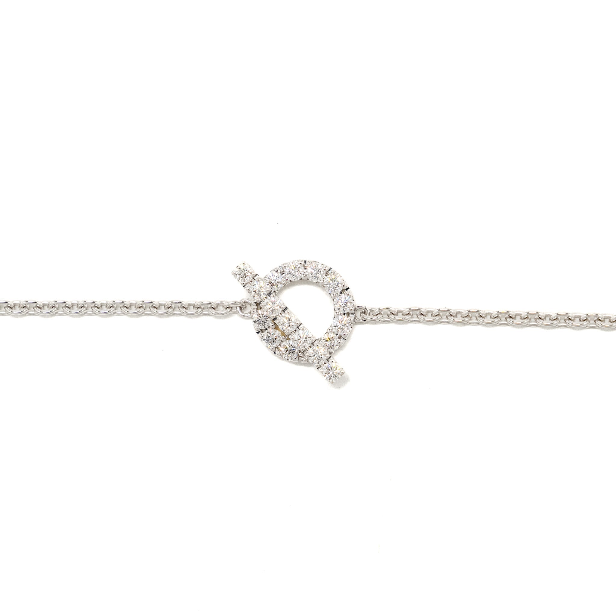 HERMES FINESSE BRACELET WHITE GOLD / DIAMONDS