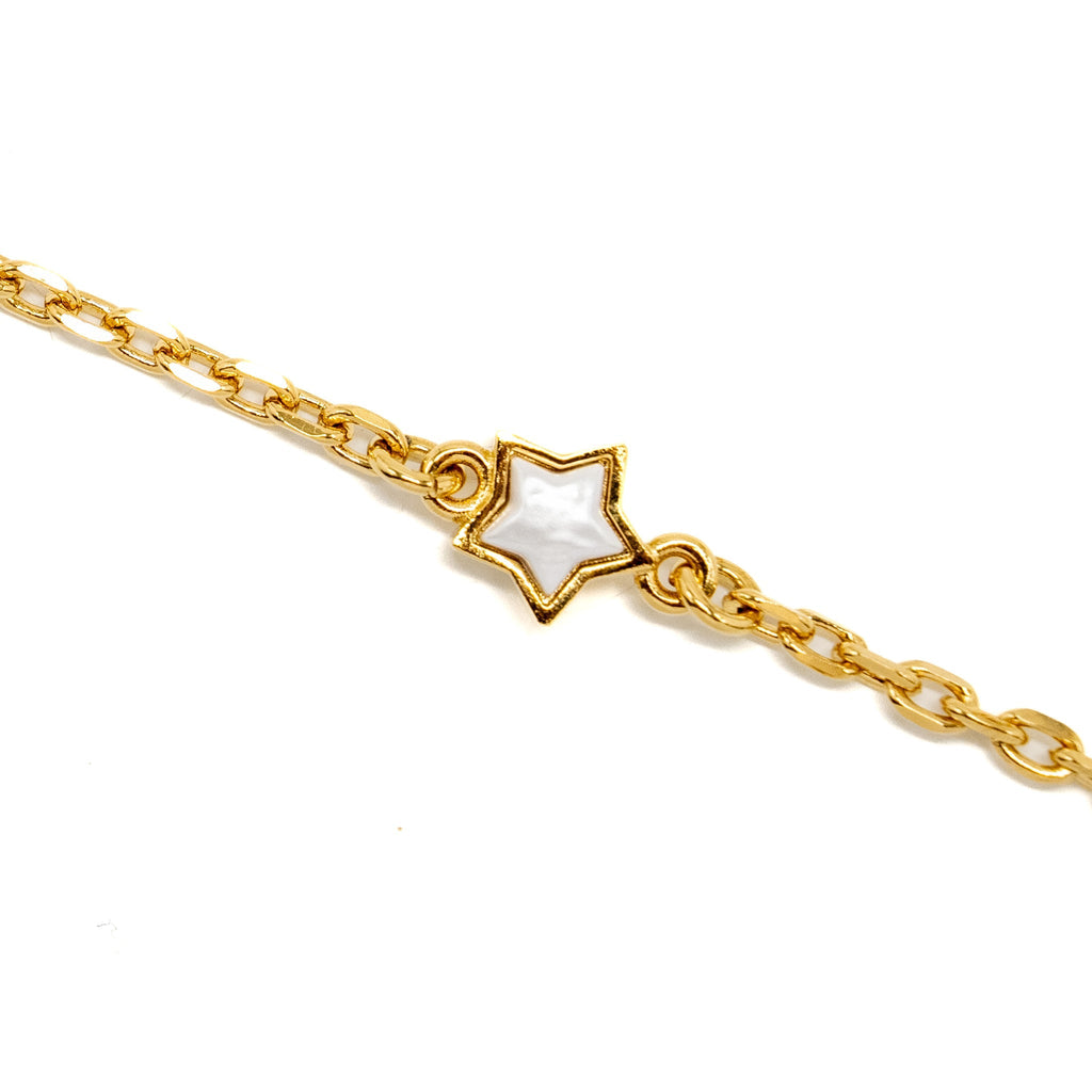CHANEL CC LOGO AND STAR CHOCKER / NECKLACE GOLD TONE