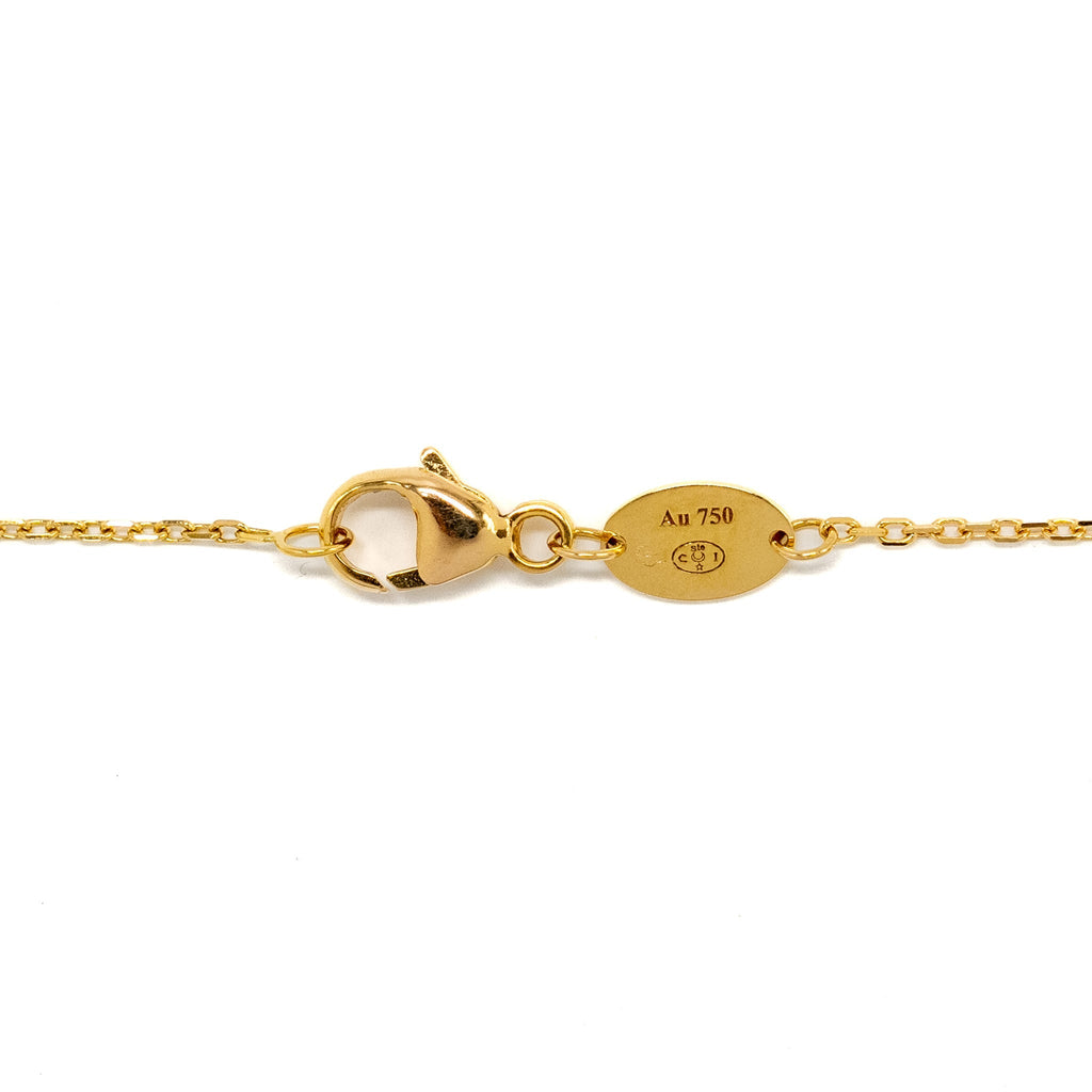 CHAUMET JEUX DE LIENS CARNELIAN PENDANT WITH DIAMOND ROSE GOLD