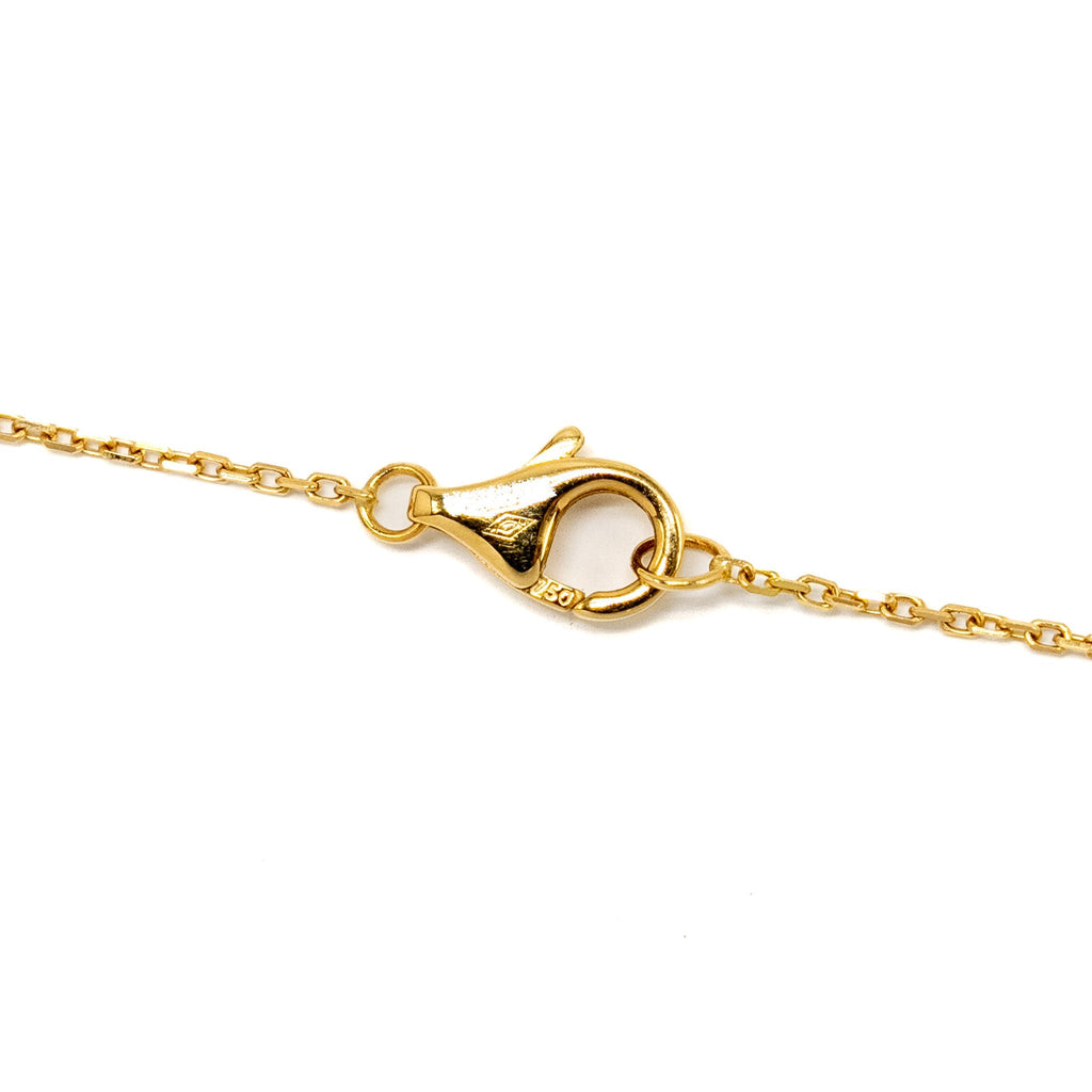 CARTIER AMULETTE DE CARTIER NECKLACE, XS MODEL MOTHER OF PEARL / YELLOW GOLD / DIAMOND