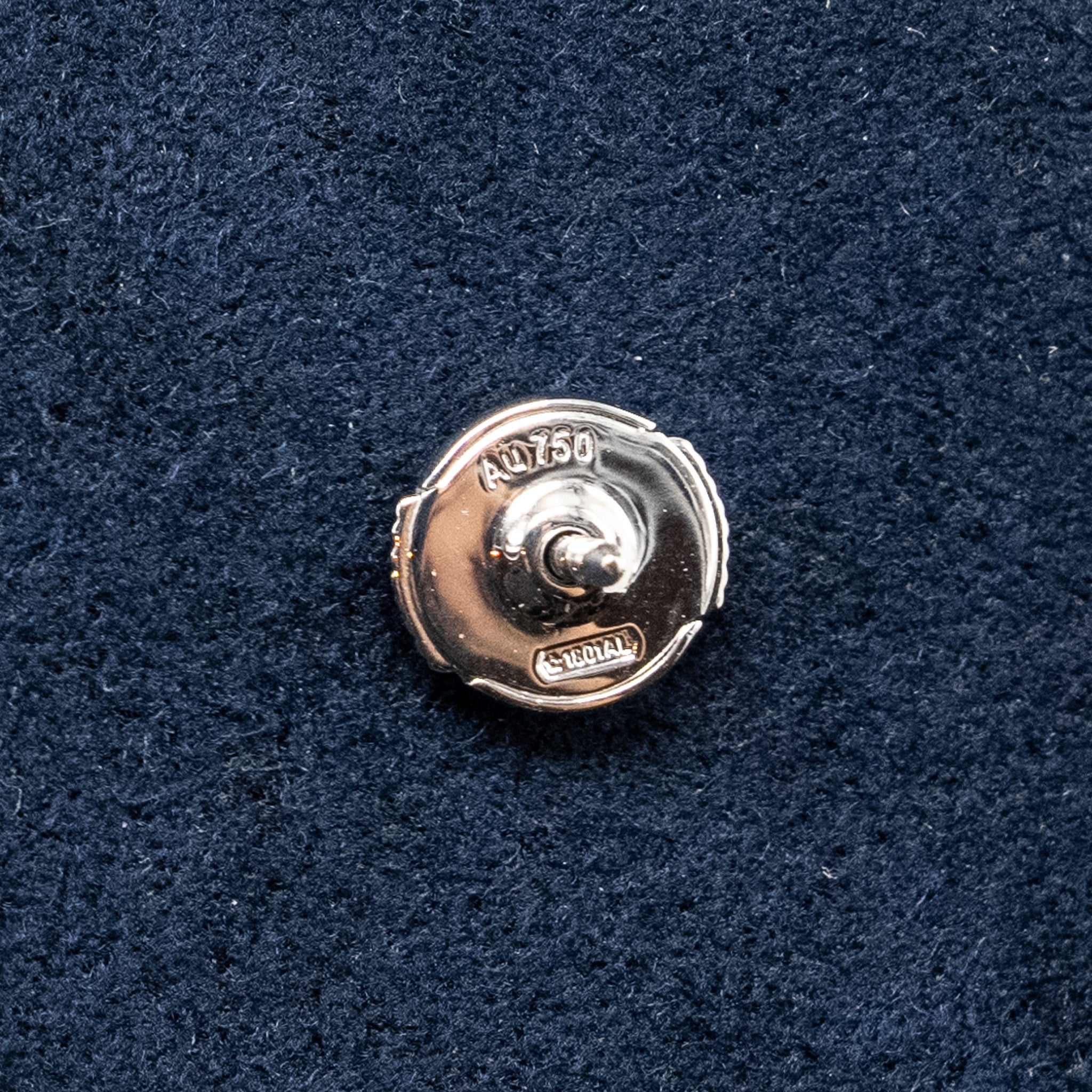 LOUIS VUITTON LV DIAMONDS STUD, LV MONOGRAM STAR CUT - PER UNIT WHITE GOLD