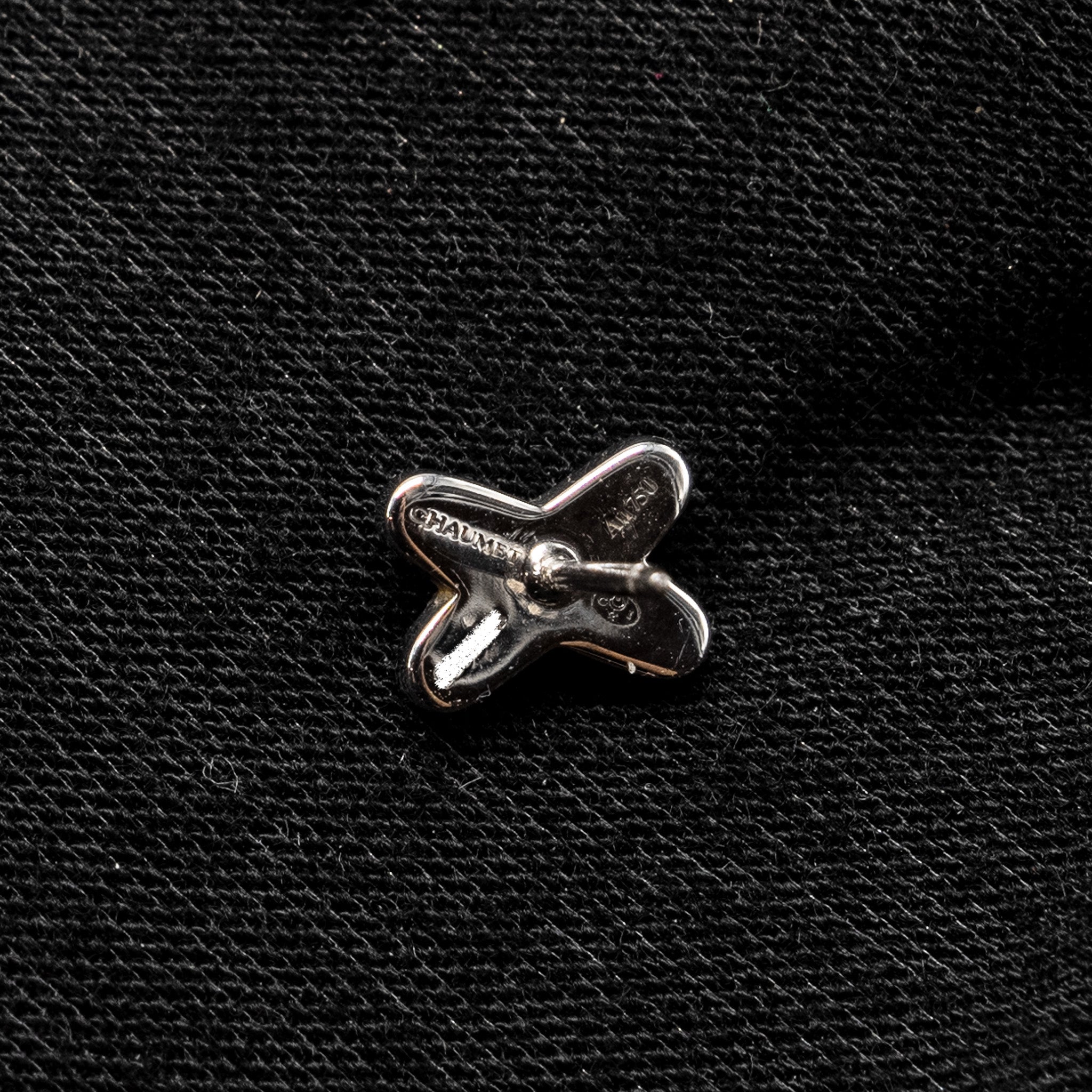 CHAUMET JEUX DE LIENS STUD EARRINGS WHITE GOLD / DIAMONDS (SELL IN SET)