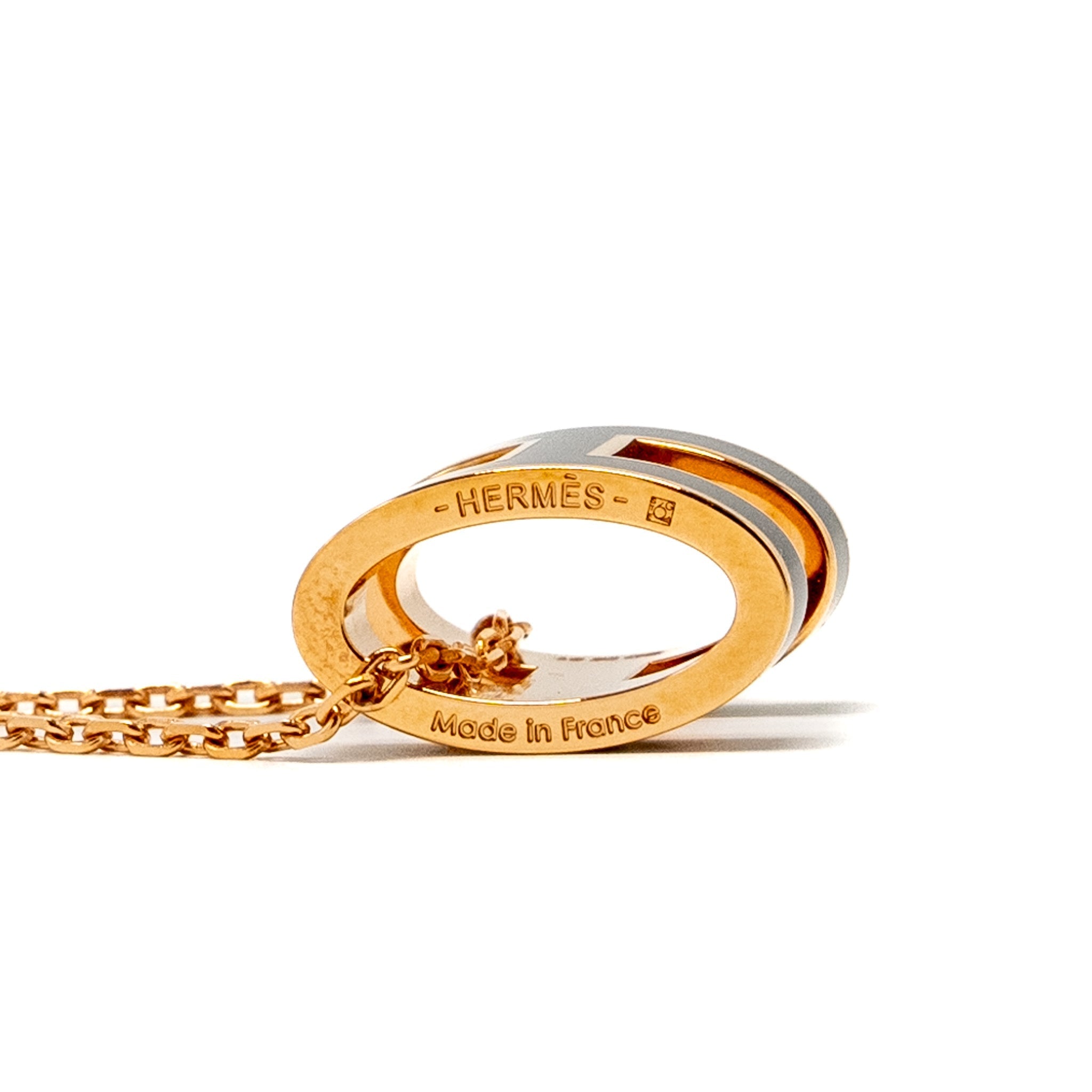 HERMES POP H PENDANT BLACK RGHW