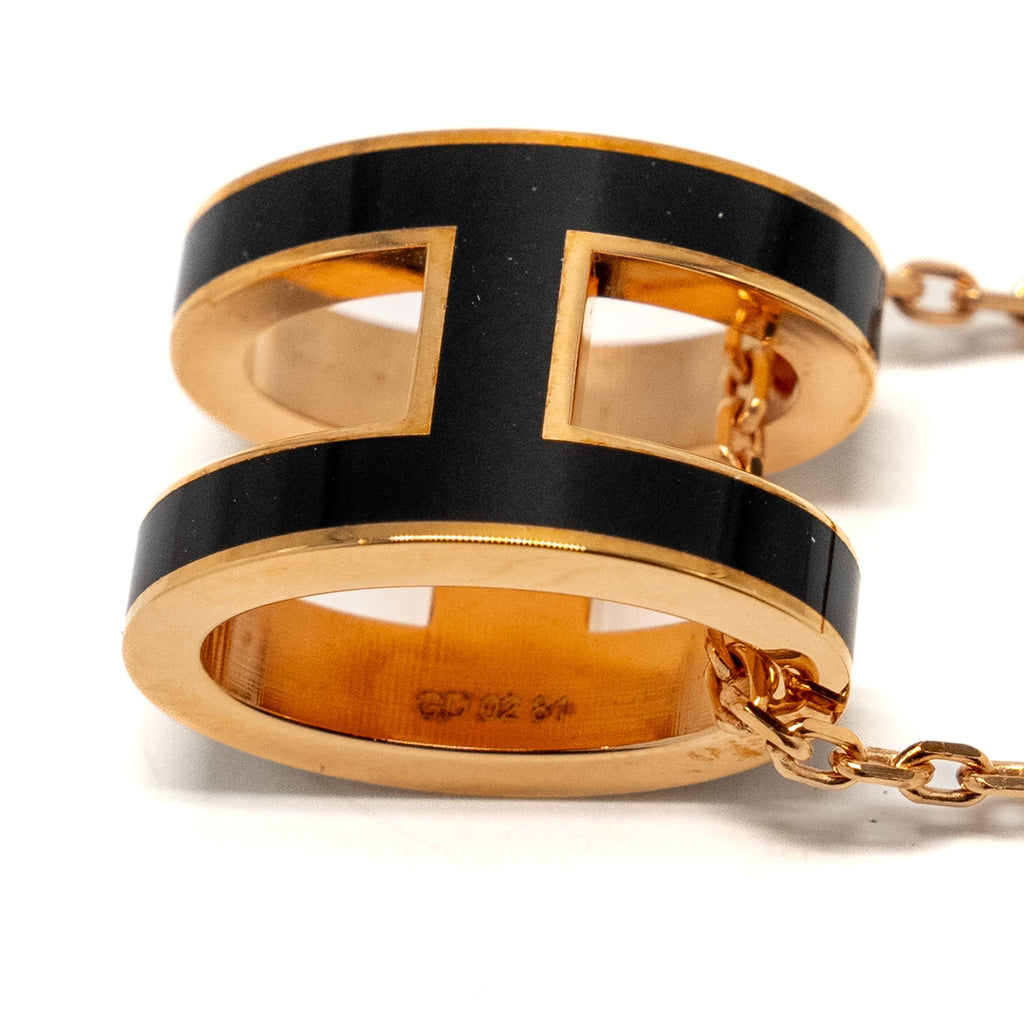 HERMES POP H PENDANT BLACK RGHW