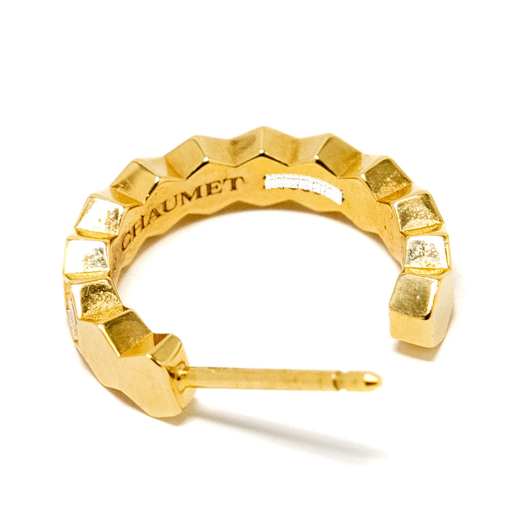 CHAUMET BEE MY LOVE HOOP EARRINGS YELLOW GOLD, DIAMONDS