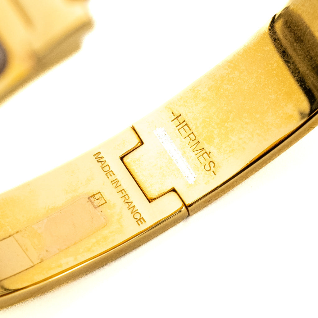 HERMES CILC H BRACELET MARRON GLACE RGHW