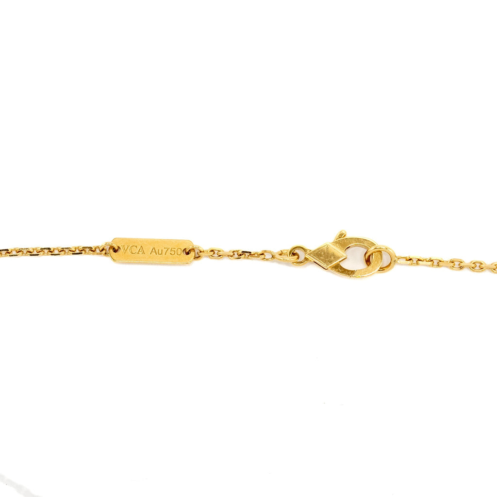 VAN CLEEF & ARPELS VINTAGE ALHAMBRA PENDANT MALACHITE YELLOW GOLD