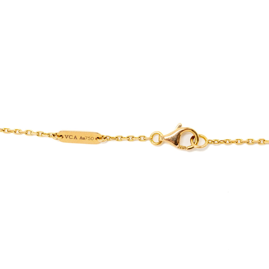 VAN CLEEF & ARPELS VINTAGE ALHAMBRA PENDANT 2011 CHRISTMAS LIMITED EDITION CARNELIAN ROSE GOLD, DIAMOND