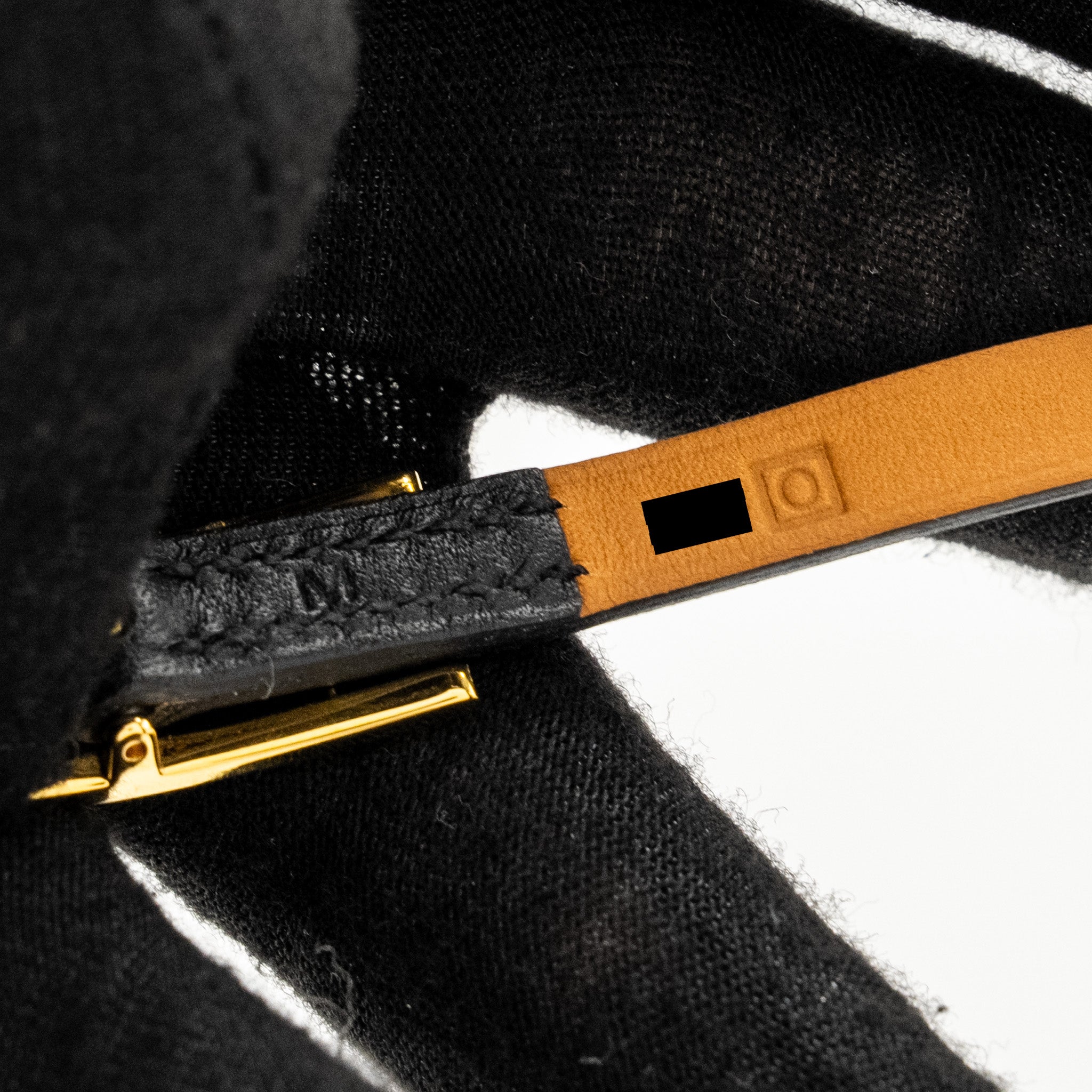 HERMES HAPI 3 BRACELET BLACK GHW