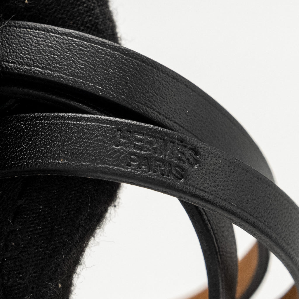 HERMES HAPI 3 BRACELET BLACK GHW
