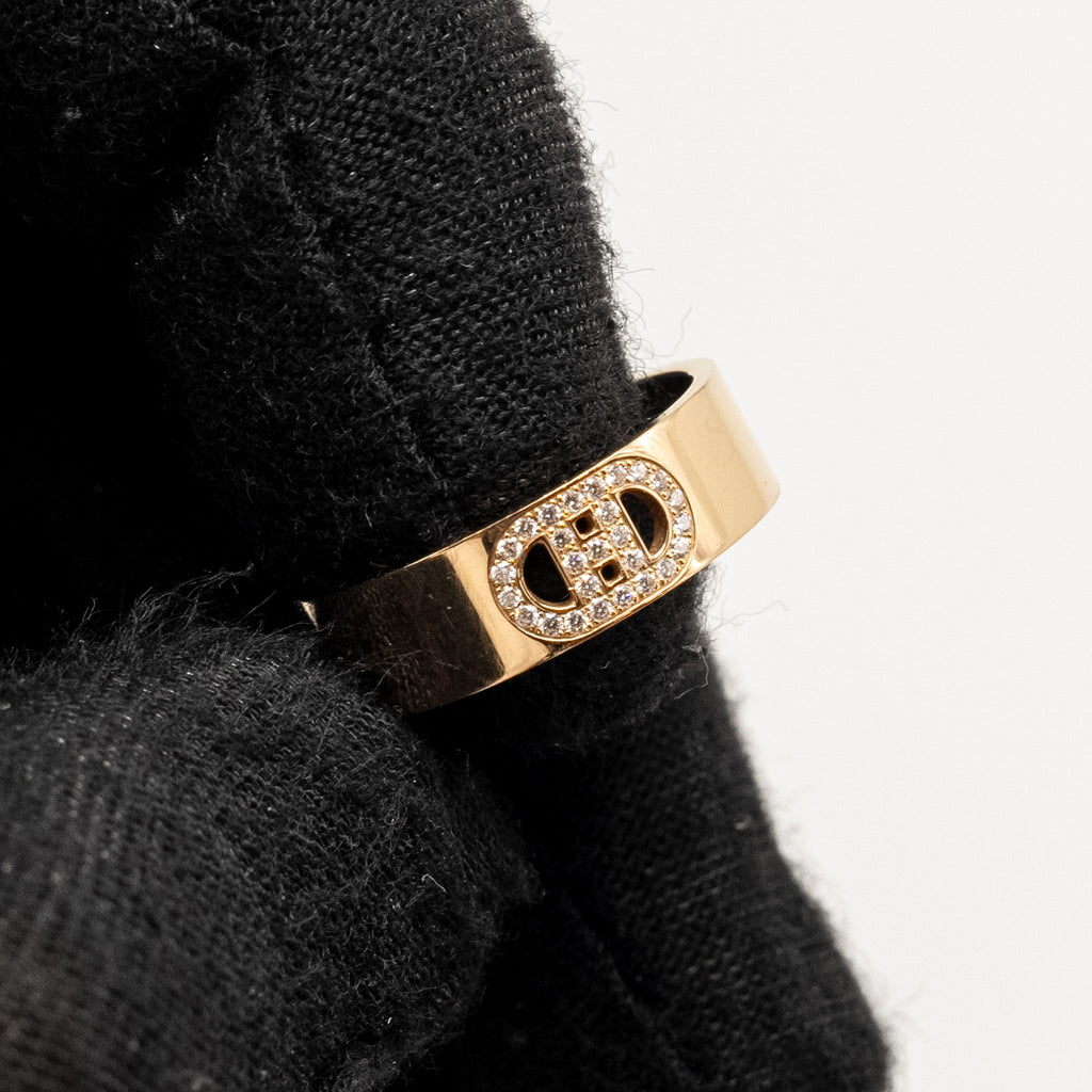 HERMES H CHAINE D’ANCRE RING ROSE GOLD, DIAMONDS