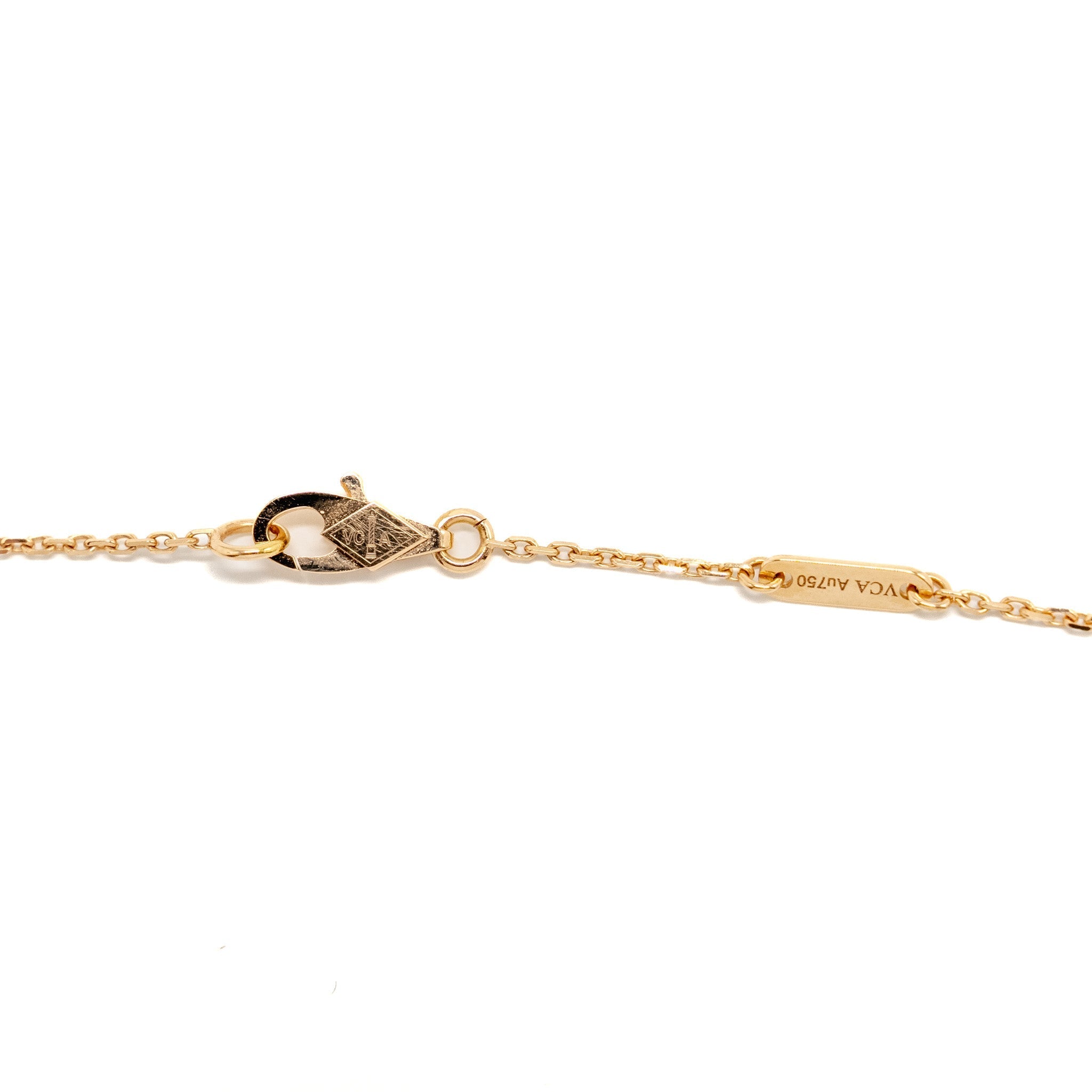 VAN CLEEF & ARPELS SWEET ALHAMBRA PENDANT CARNELIAN ROSE GOLD