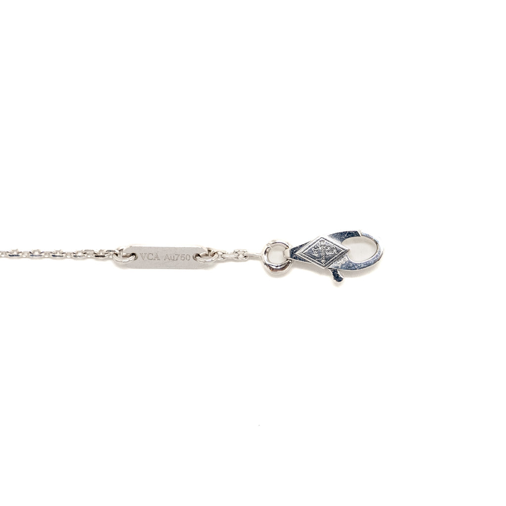 VAN CLEEF & ARPELS SWEET ALHAMBRA BRACELET 1 MOTIF WHITE GOLD, DIAMONDS