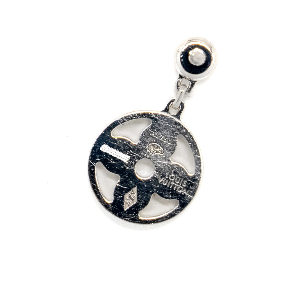 LOUIS VUITTON LDYLLE BLOSSOM EAR STUD, WHITE GOLD/DIAMOND