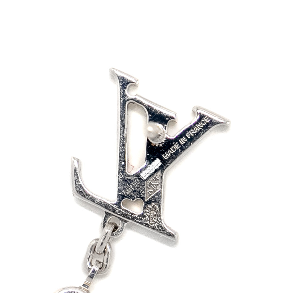 LOUIS VUITTON LDYLLE BLOSSOM LV EAR STUD, WHITE GOLD, DIAMOND