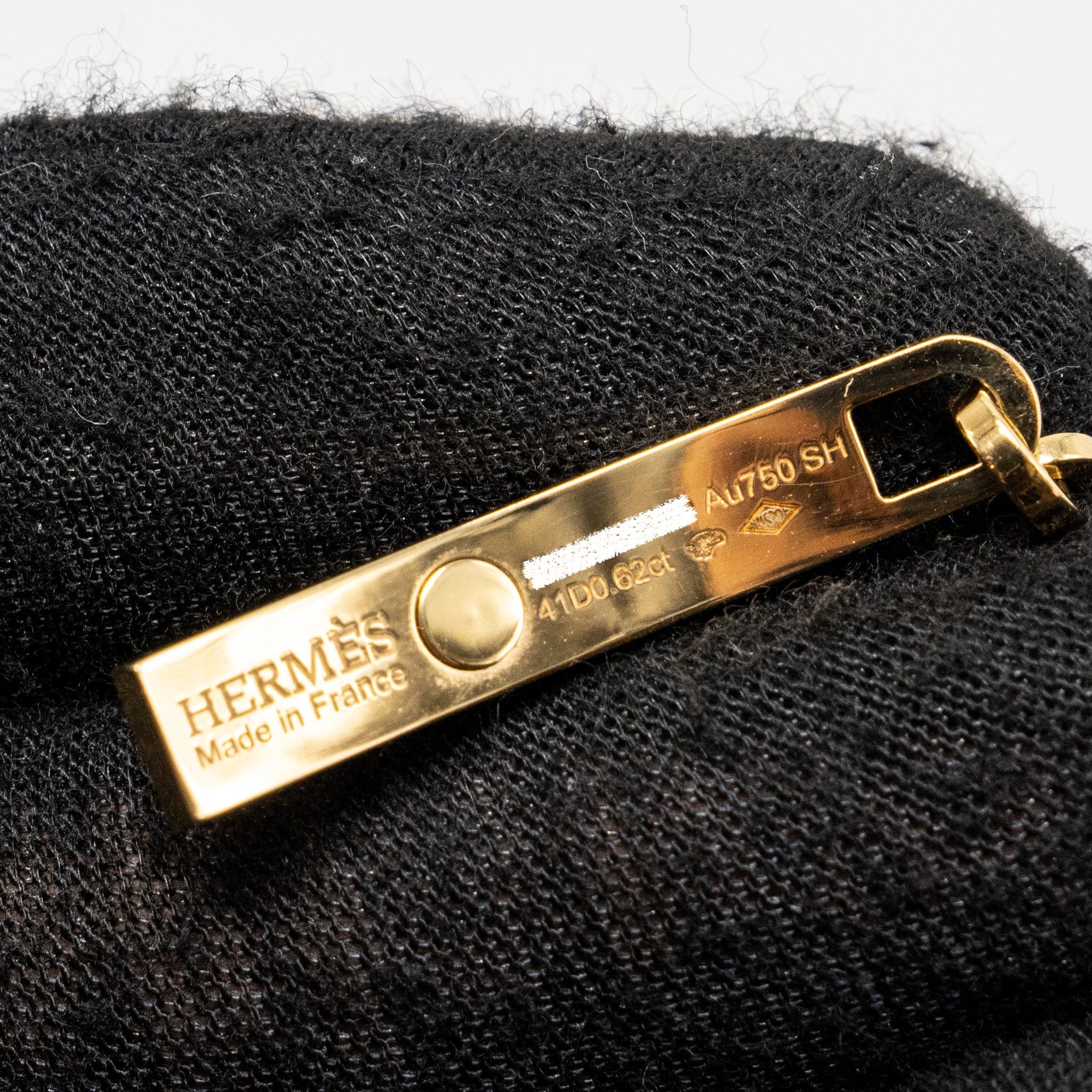 HERMES KELLY CHAINE BRACELET YELLOW GOLD/DIAMONDS