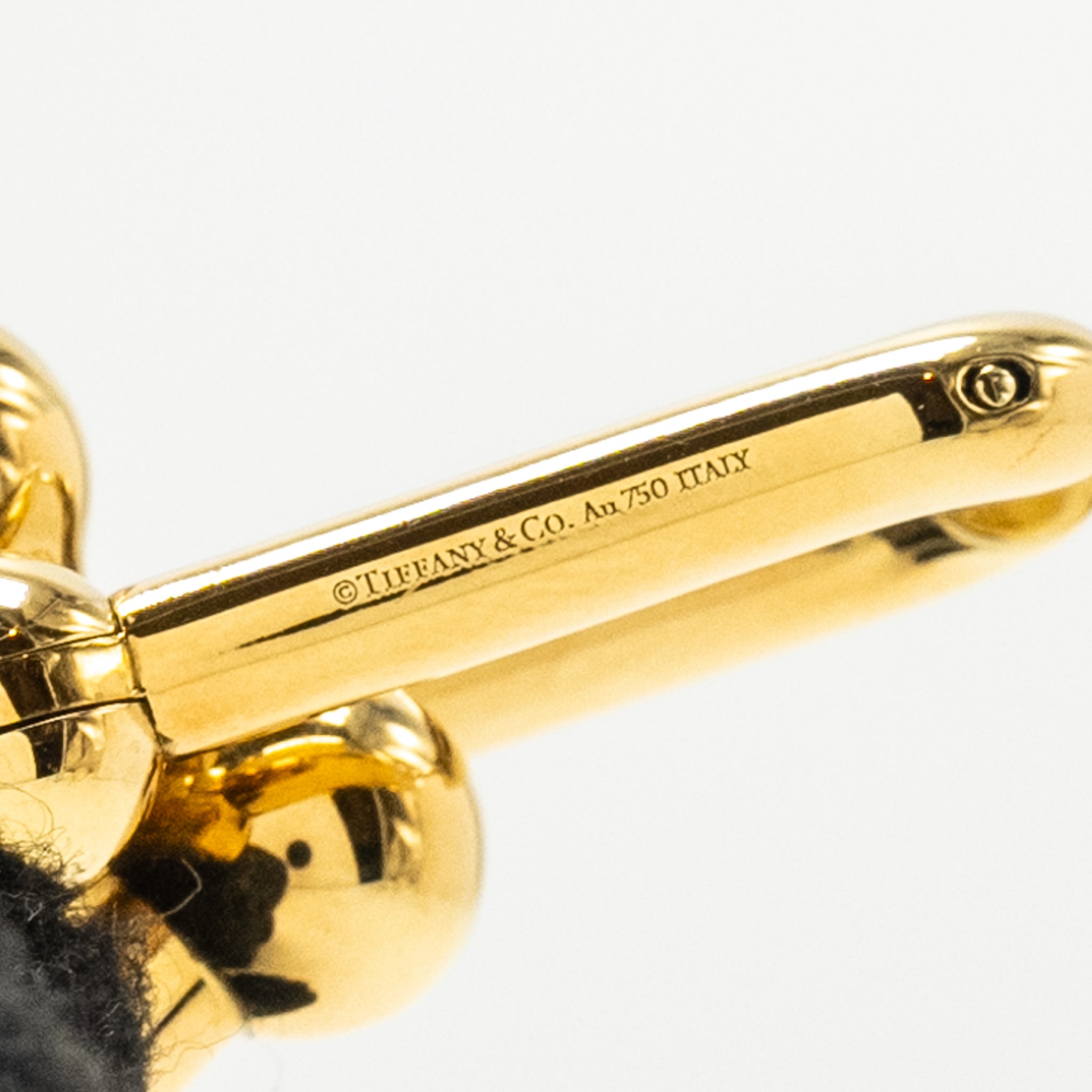 TIFFANY HARDWARE EXTRA LARGE LINK EARRINGS YELLOW GOLD