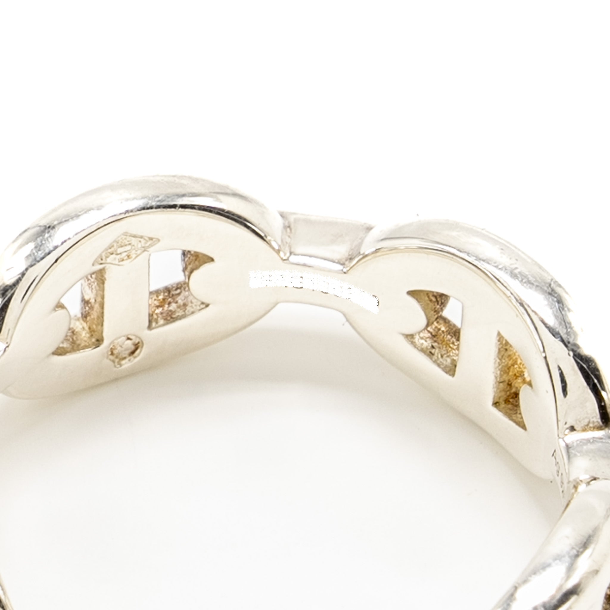HERMES CHAINE D’ANCRE ENCHAINEE RING SILVER