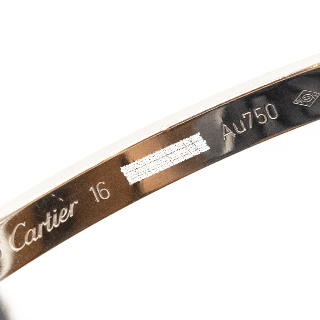 CARTIER LOVE BRACELET WHITE GOLD