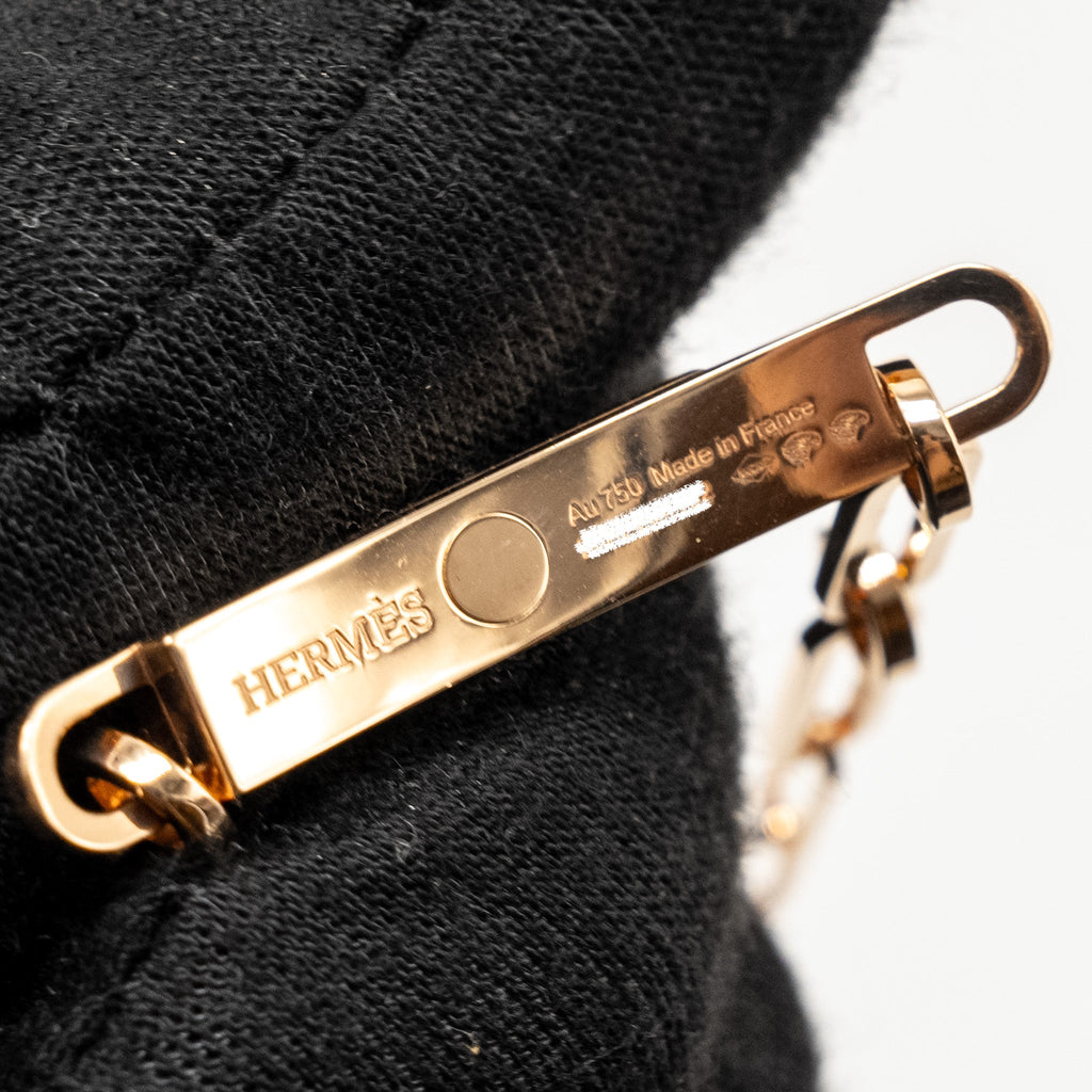 HERMES KELLY CHAIN CHOCKER/DOUBLE BRACELET ROSE GOLD, DIAMONDS