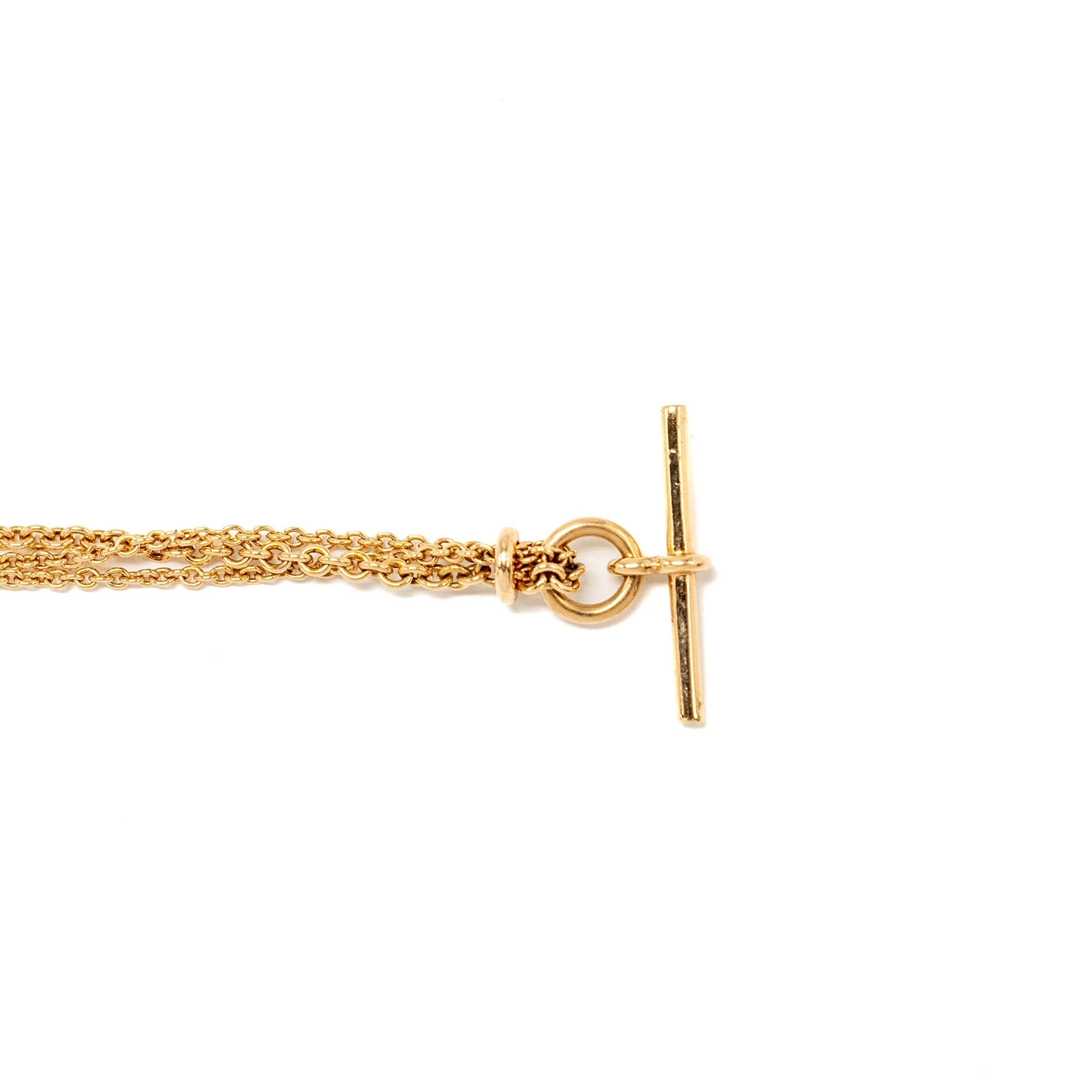 HERMES ALBERTINE BRACELET ROSE GOLD/ DIAMONDS / TAHITIAN BLACK PEARL