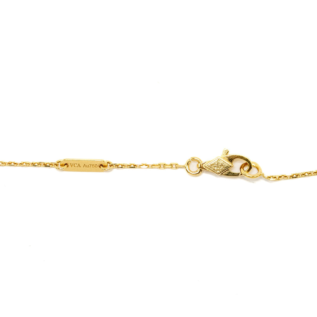 VAN CLEEF & ARPELS FRIVOLE PENDANT YELLOW GOLD DIAMONDS