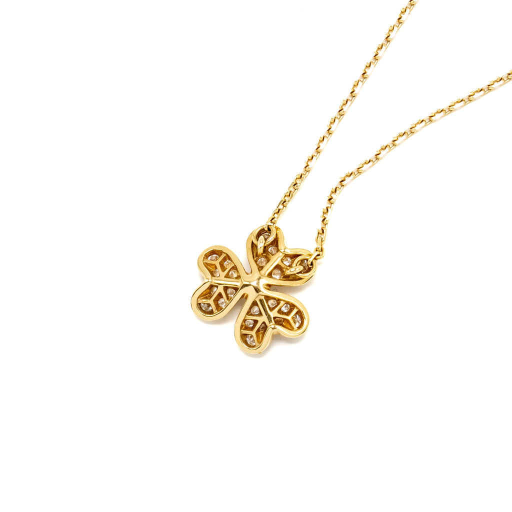 VAN CLEEF & ARPELS FRIVOLE PENDANT YELLOW GOLD DIAMONDS
