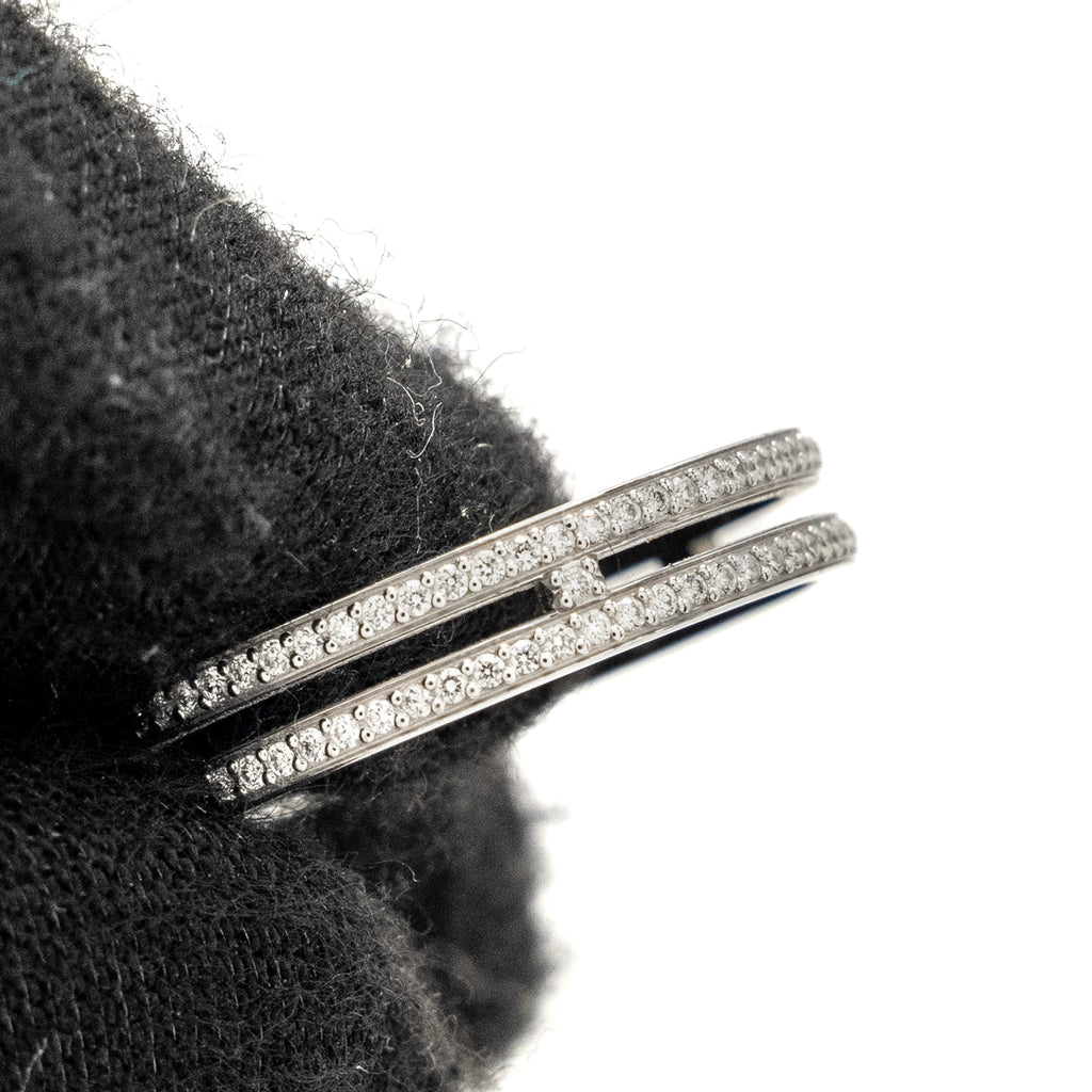 HERMES ARIANE WEDDING BAND WHITE GOLD, DIAMONDS