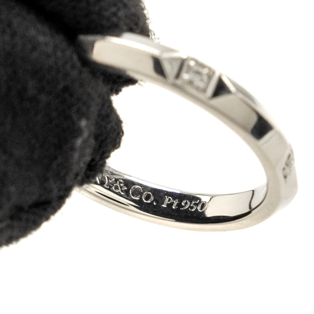 TIFFANY TRUE BAND RING PLATINUM, DIAMONDS