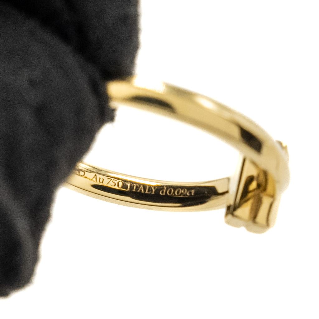 TIFFANY T T1 RING YELLOW GOLD, DIAMONDS