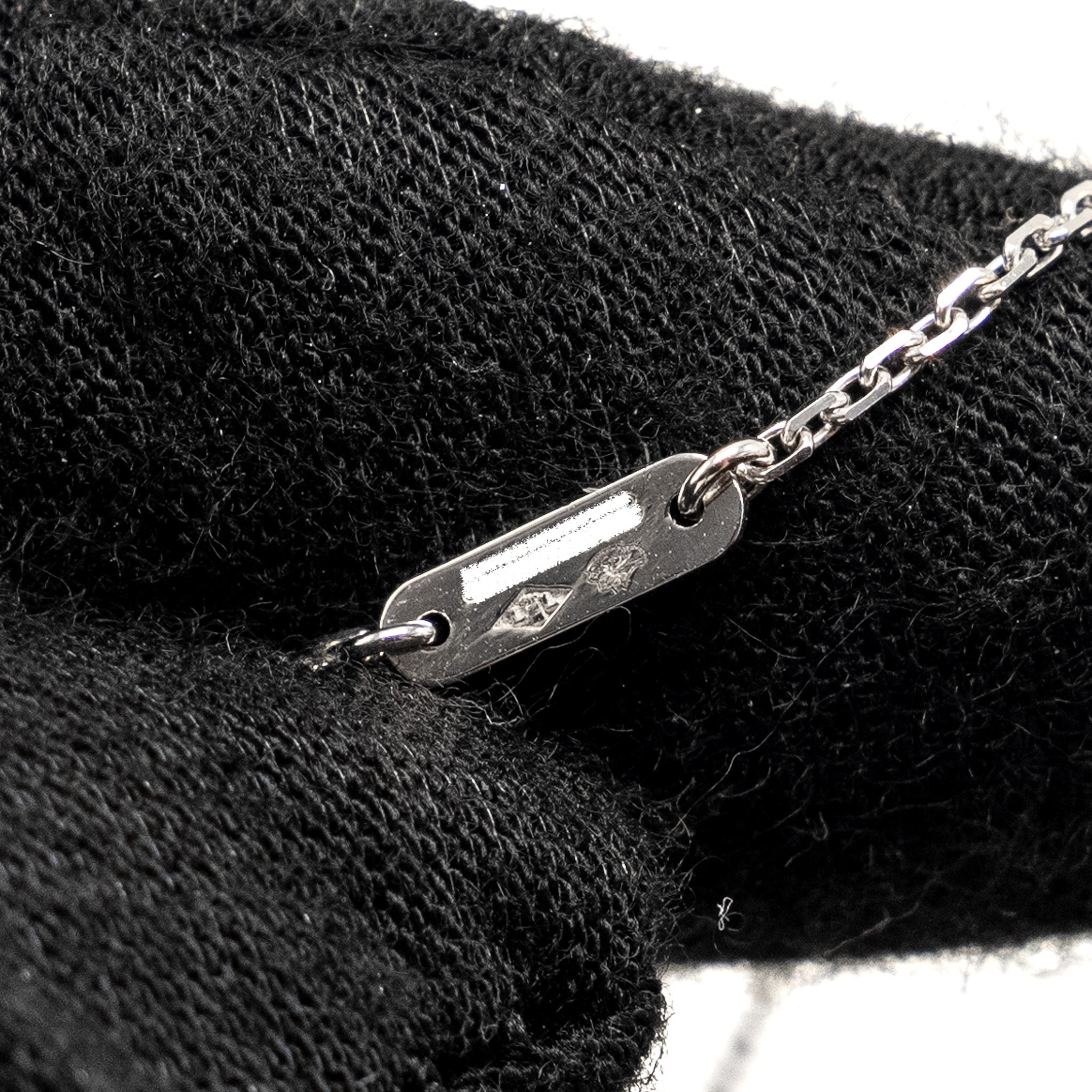 VAN CLEEF & ARPELS SWEET ALHAMBRA BRACELET 1 MOTIF WHITE GOLD, DIAMONDS