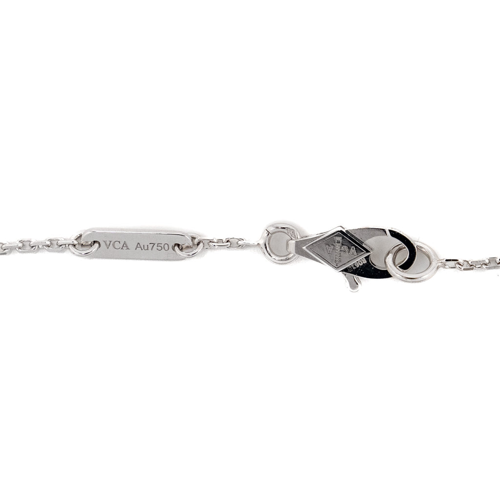 VAN CLEEF & ARPELS SWEET ALHAMBRA BUTTERFLY BRACELET WHITE GOLD, TURQUOISE