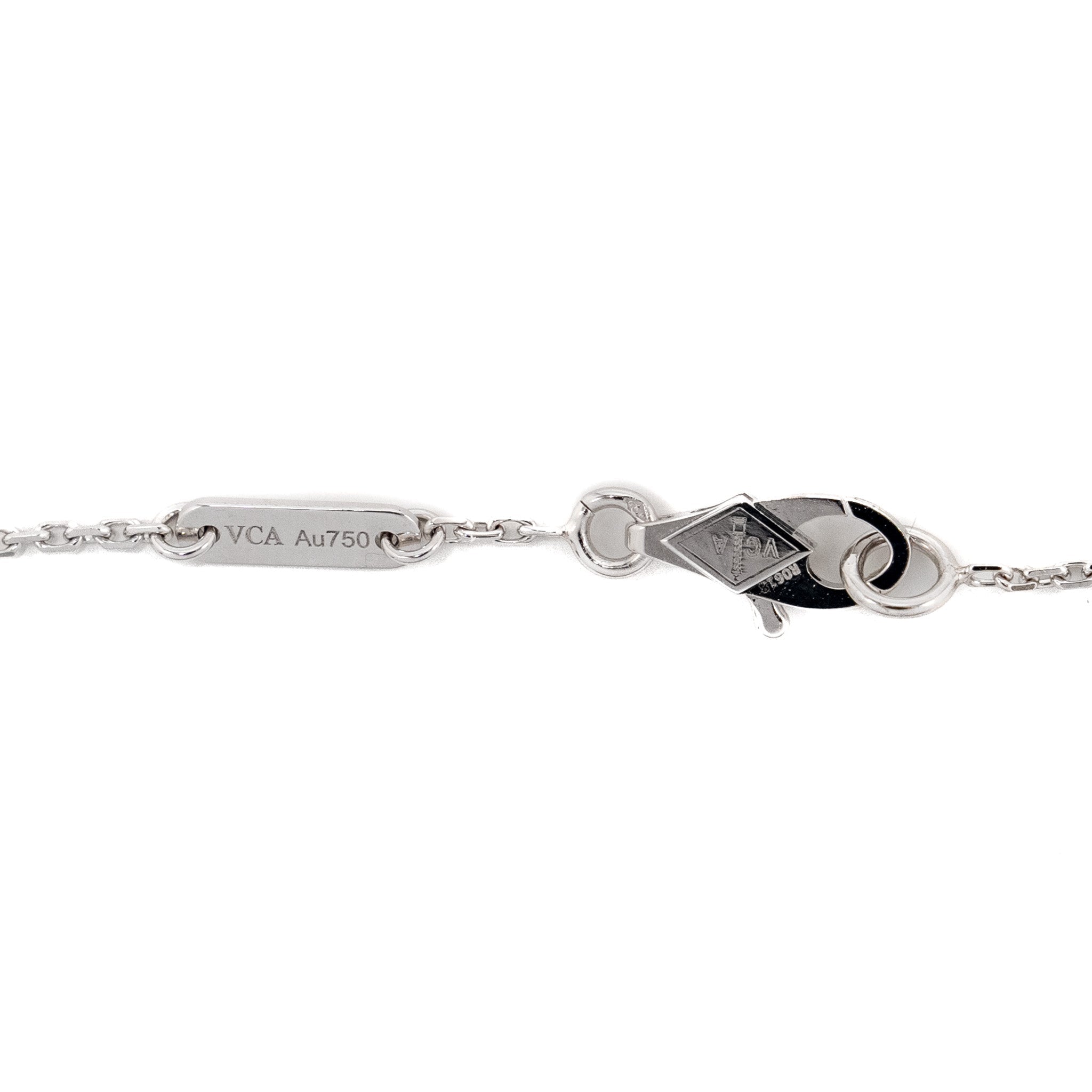 VAN CLEEF & ARPELS SWEET ALHAMBRA BUTTERFLY BRACELET WHITE GOLD, TURQUOISE