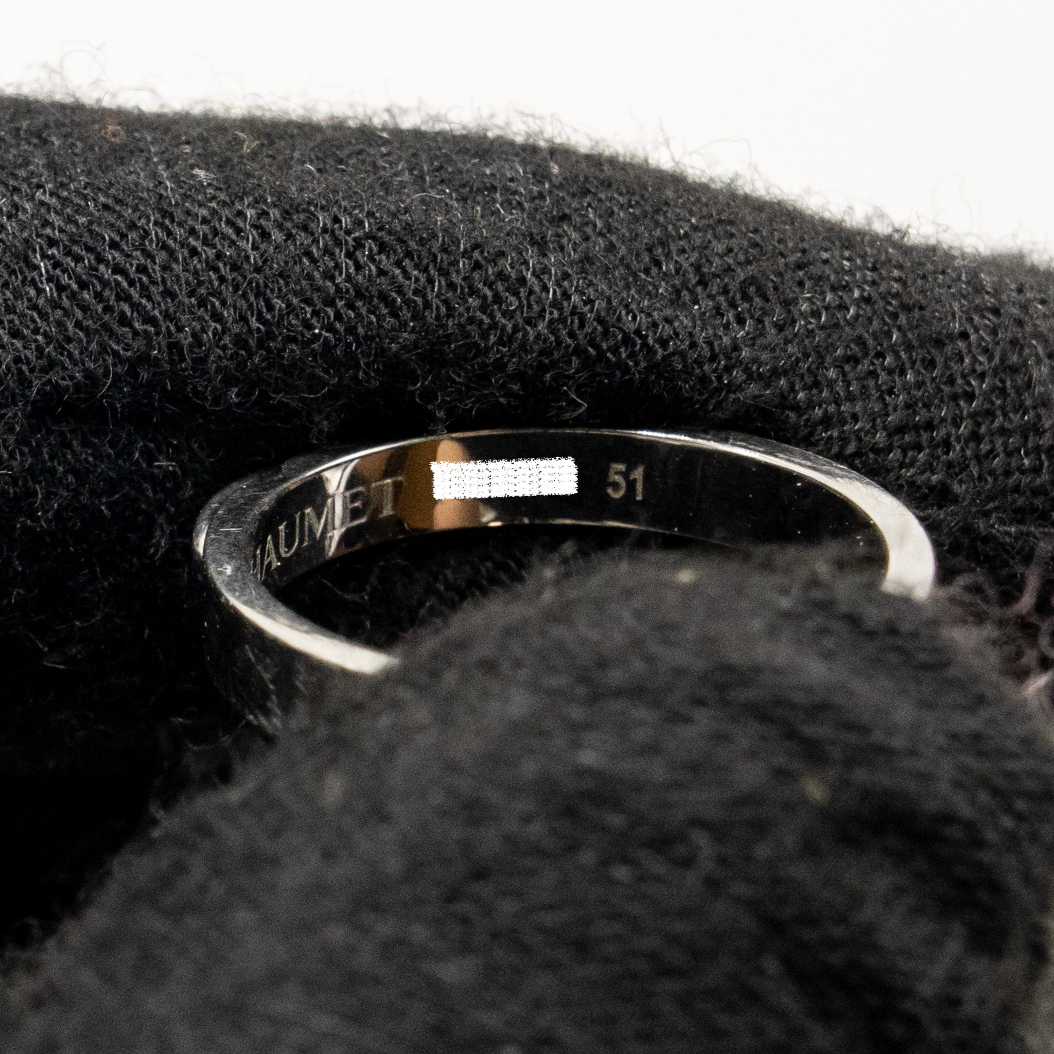 CHAUMET LIENS EVIDENCE WEDDING BAND PLATINUM WITH DIAMONDS, 3.2MM