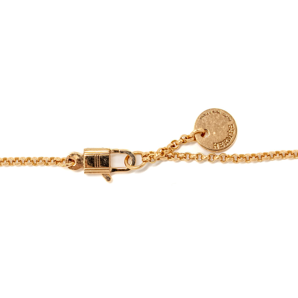 HERMES CLOU D’H PENDANT ROSE GOLD/ DIAMONDS