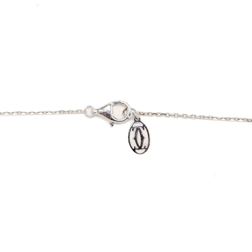 CARTIER C DE NECKLACE WHITE GOLD, 0.19CT E COLOUR VVS1 DIAMOND