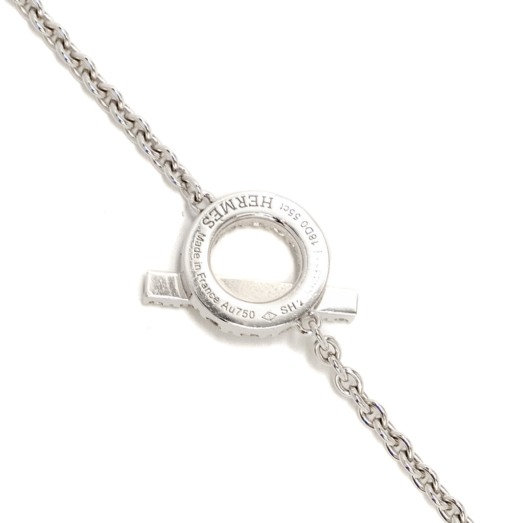 HERMES FINESSE BRACELET WHITE GOLD DIAMONDS