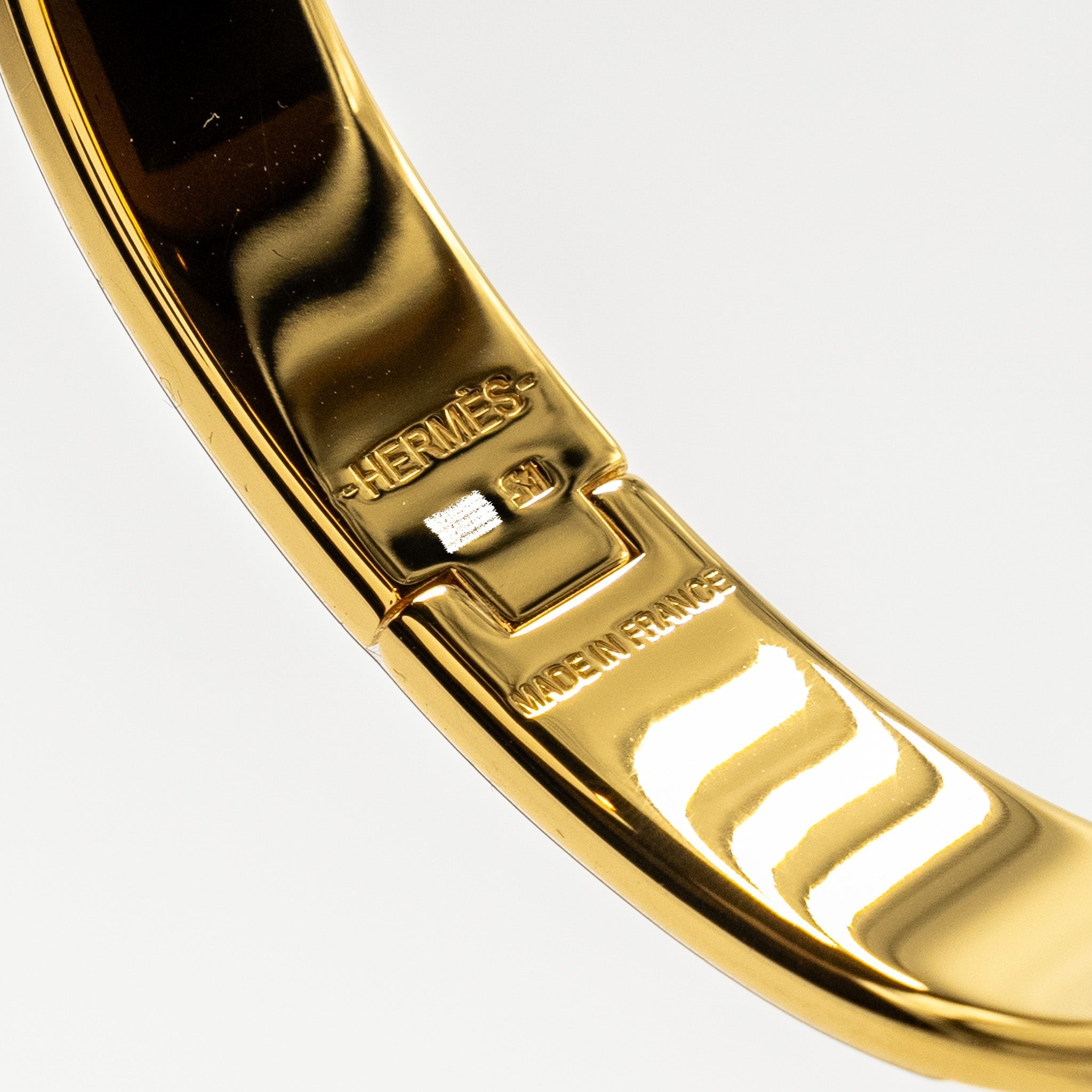 HERMES CLIC H BRACELET BLACK GHW