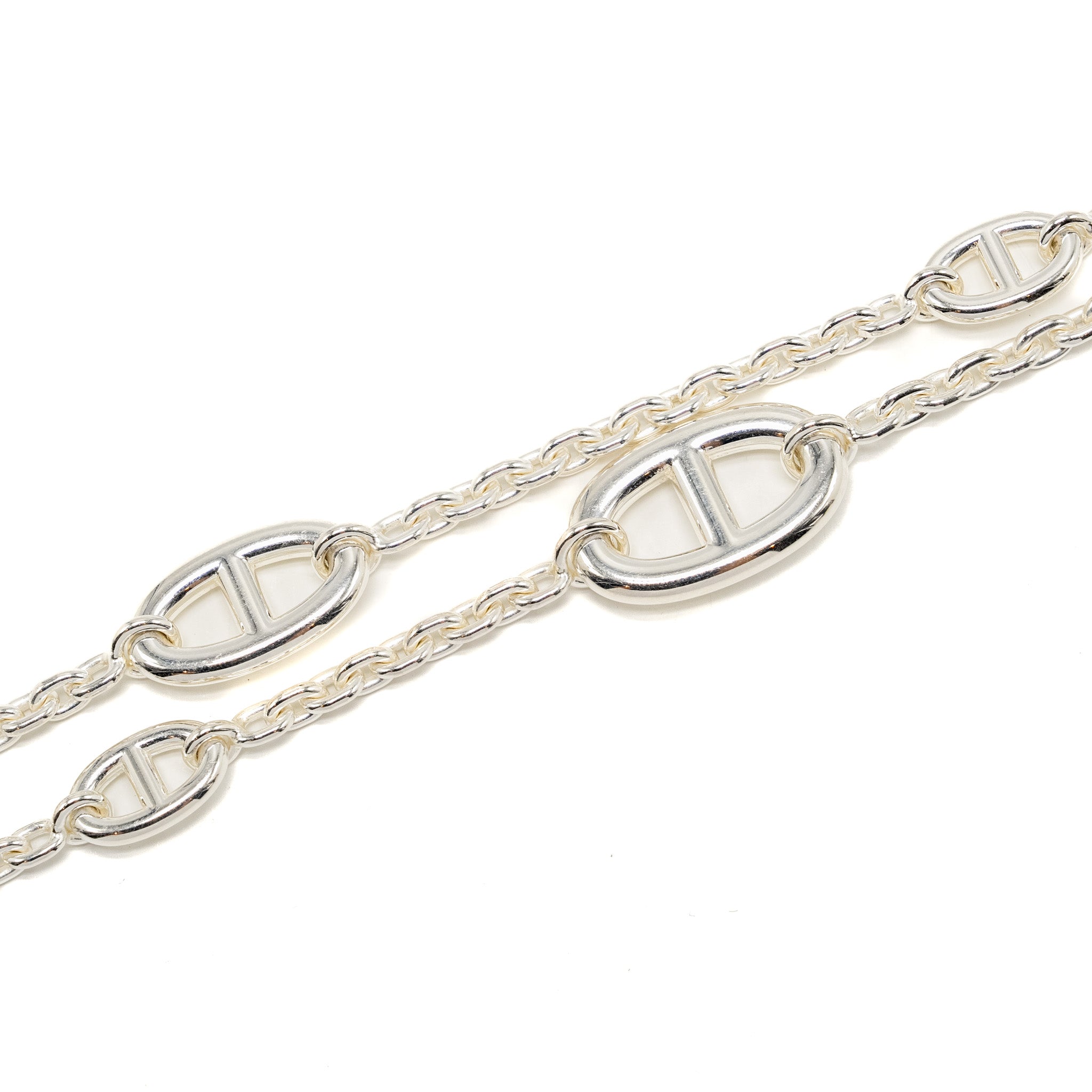 HERMES 80CM FARANDOLE LONG NECKLACE 925 STERLING SILVER
