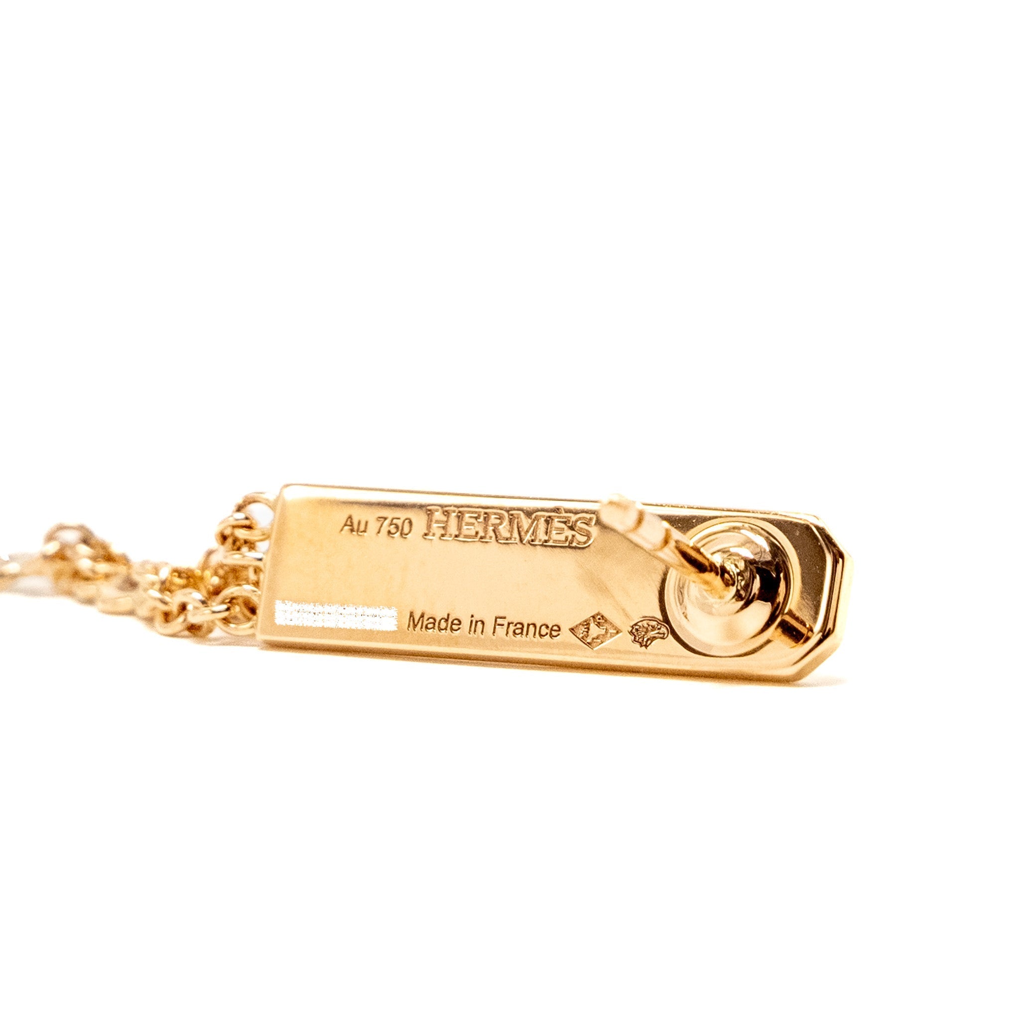 HERMES KELLY GAVROCHE EARRINGS ROSE GOLD, DIAMONDS