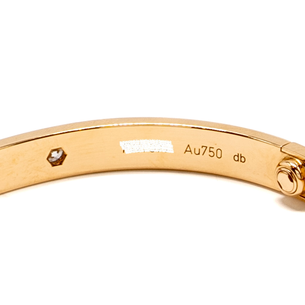CARTIER LOVE BRACELET ROSE GOLD, 4 DIAMONDS