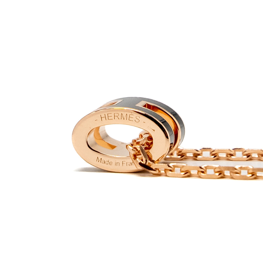 HERMES MINI POP H PENDANT BLACK RGHW