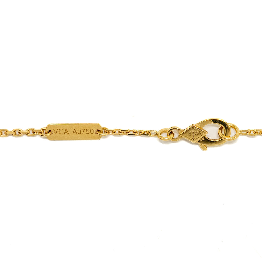 VAN CLEEF & ARPELS VINTAGE ALHAMBRA PENDANT MALACHITE YELLOW GOLD