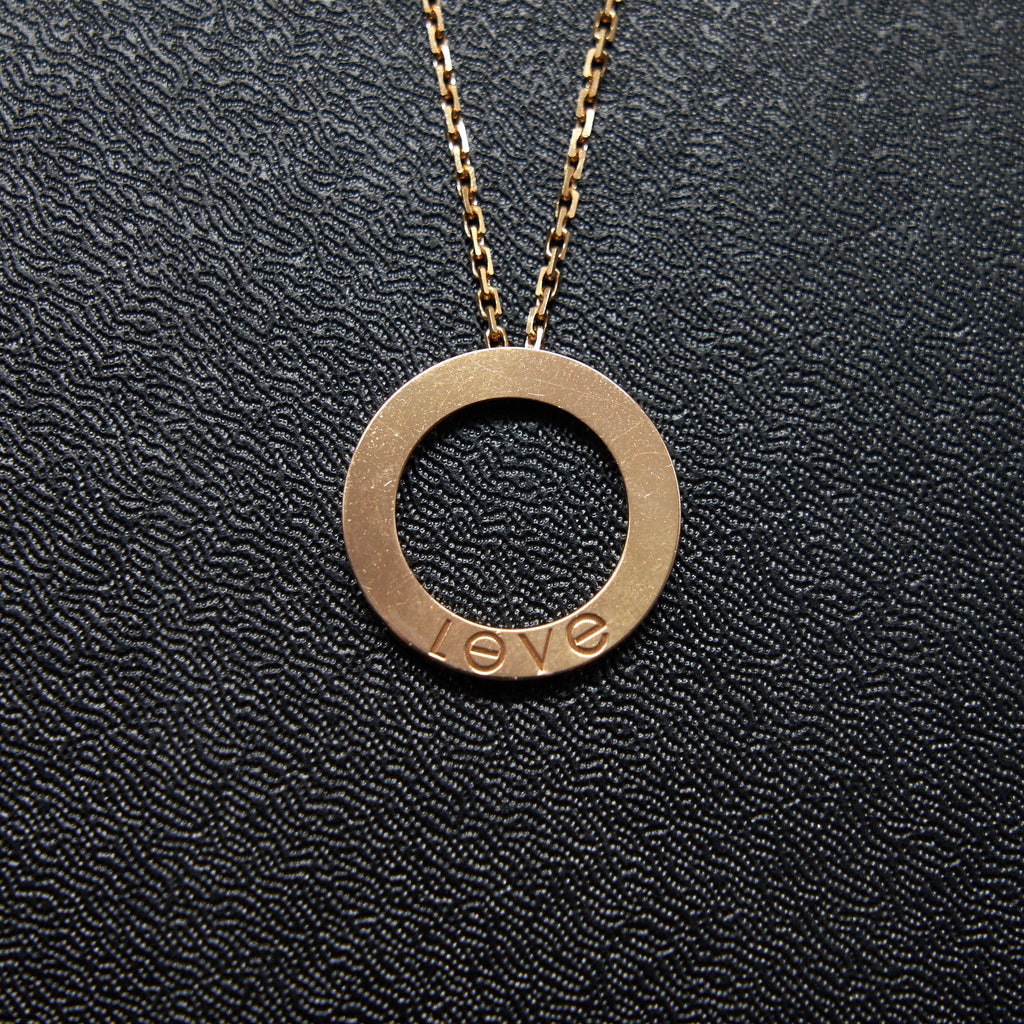 CARTIER LOVE NECKLACE ROSE GOLD